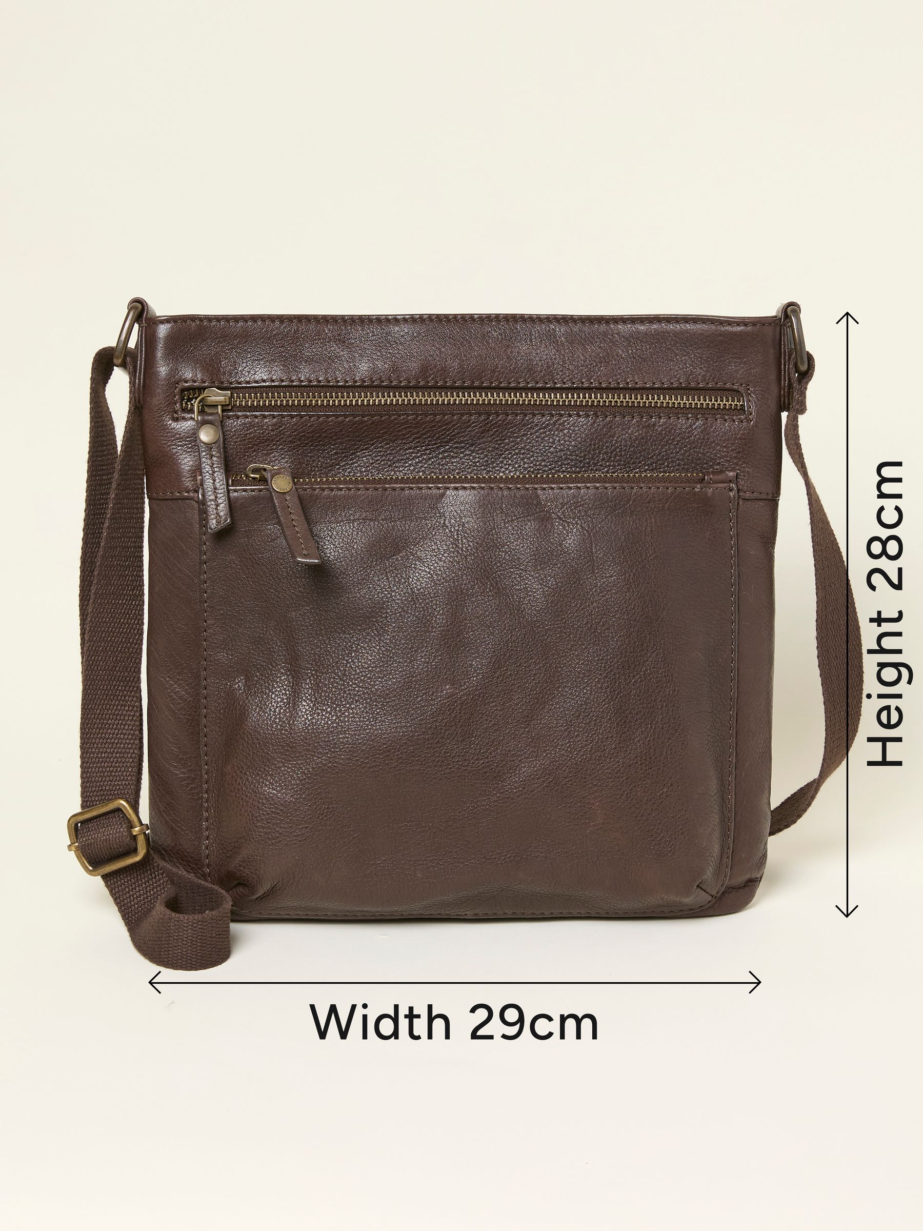 Allie Chocolate Brown Crossbody Bag - Image 4 of 4