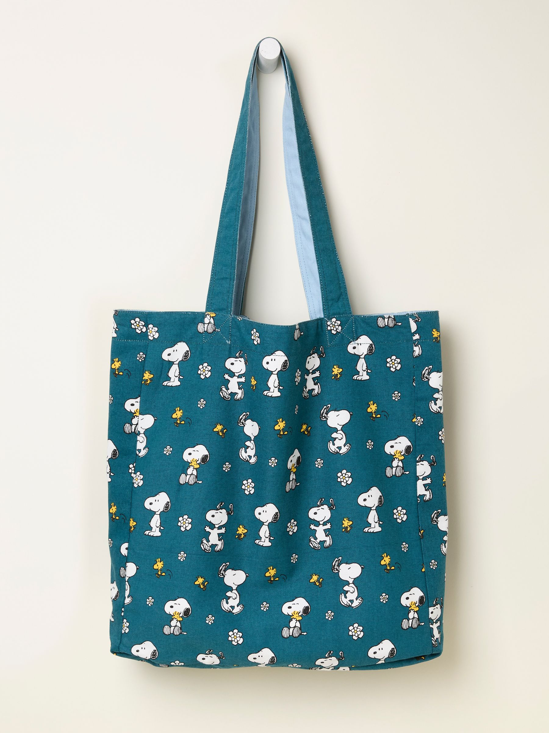 Blue Heart Snoopy Reversible Tote Bag - Image 2 of 2
