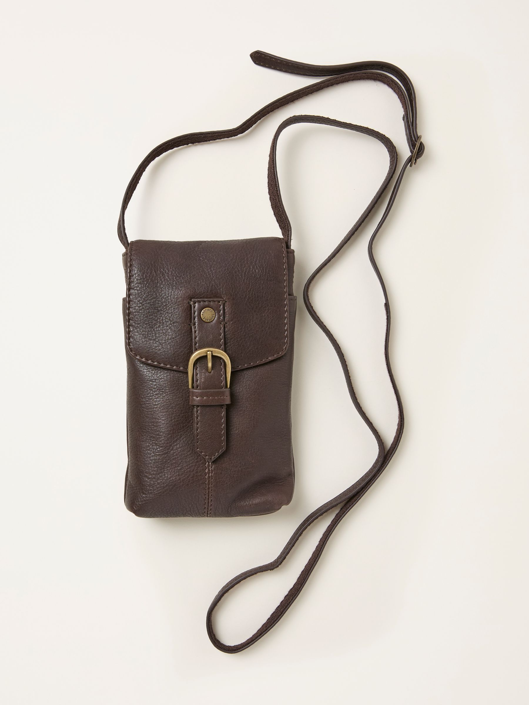 Florence Chocolate Brown Phone Bag - Image 1 of 2