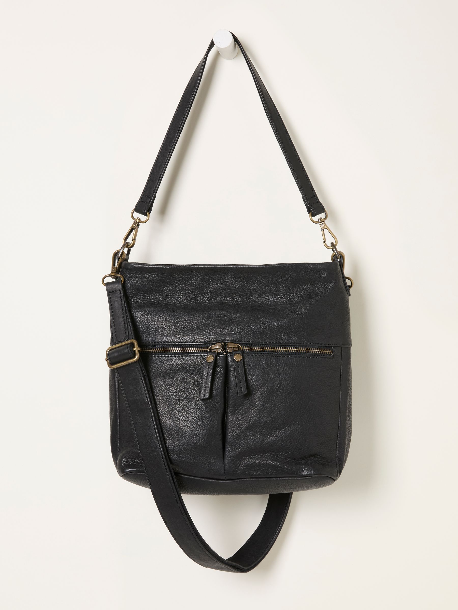Bella Black Zip Detail Bag | FatFace USA
