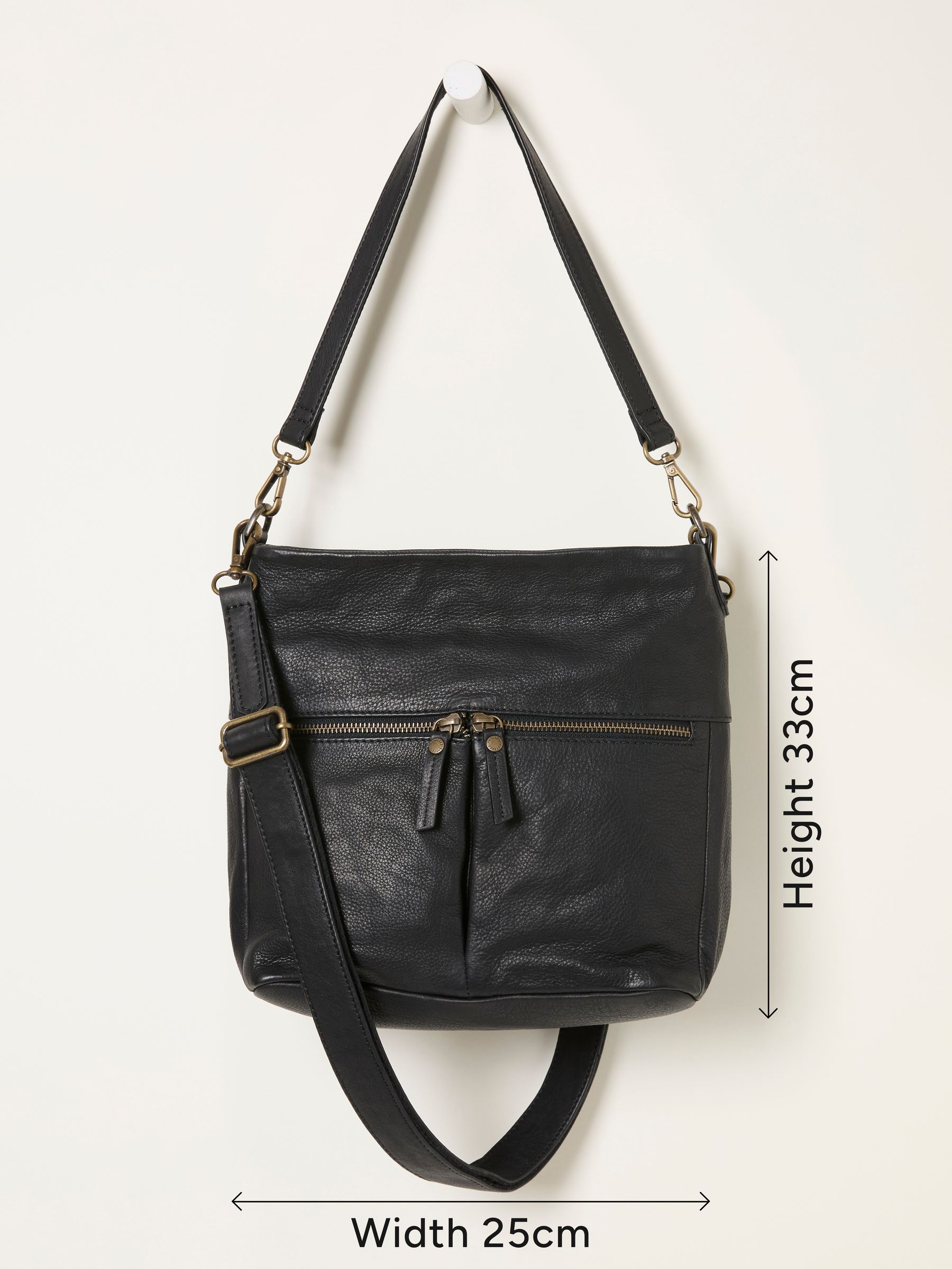 Bella Black Zip Detail Bag - Image 4 of 4