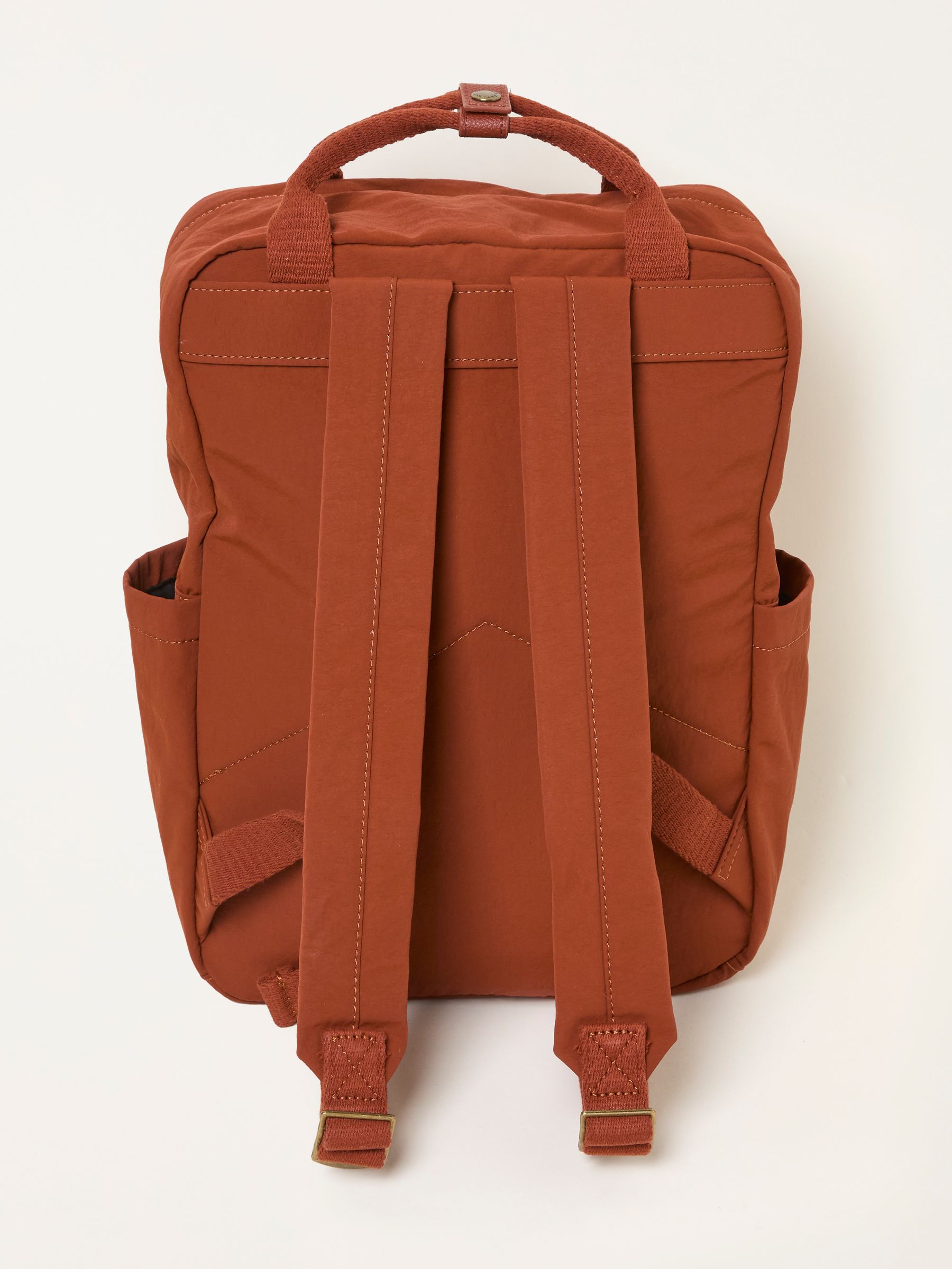 Dark Orange Nylon Backpack - Image 2 of 3
