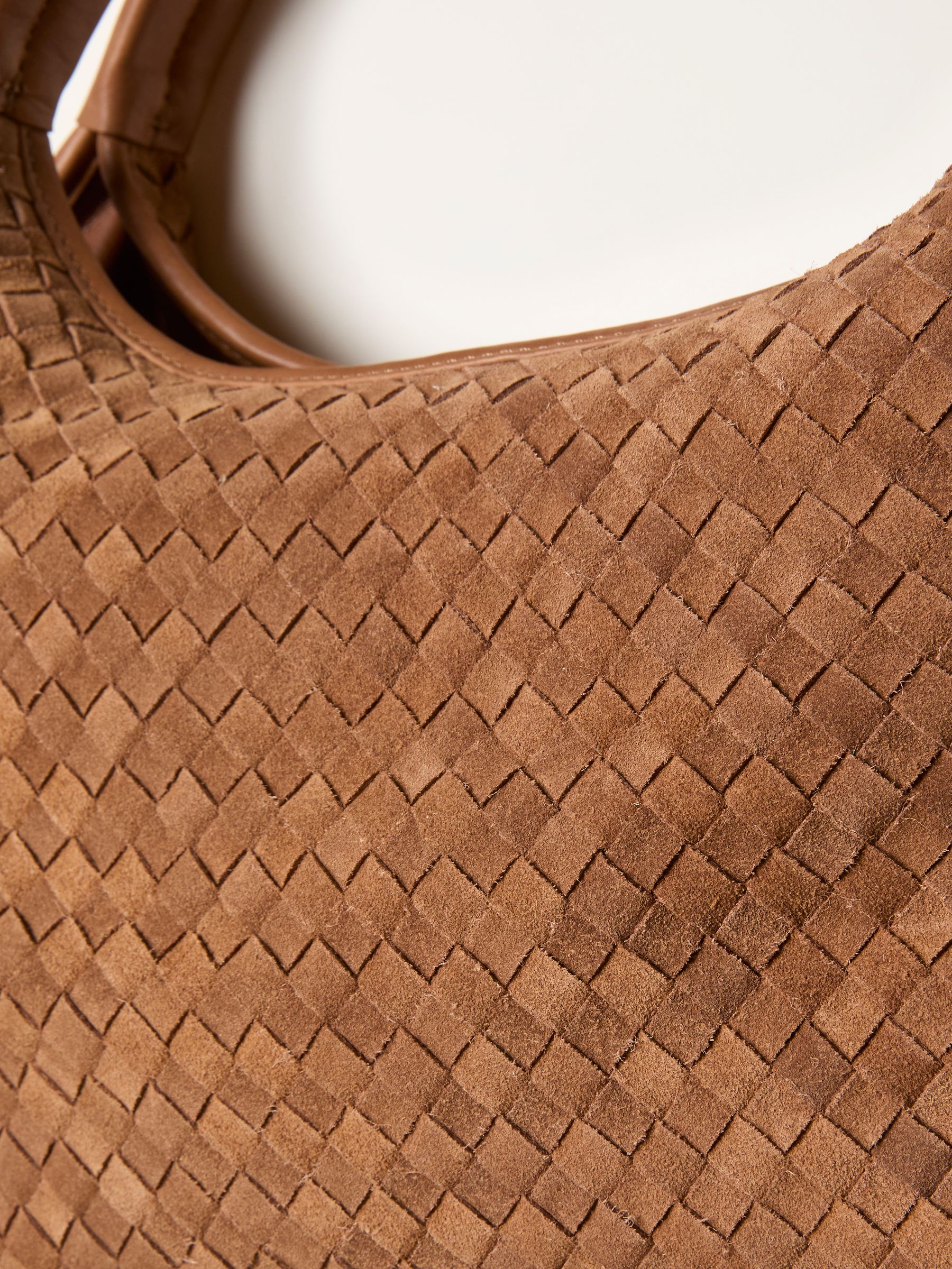 Esme Tan Brown Woven Handbag - Image 4 of 5