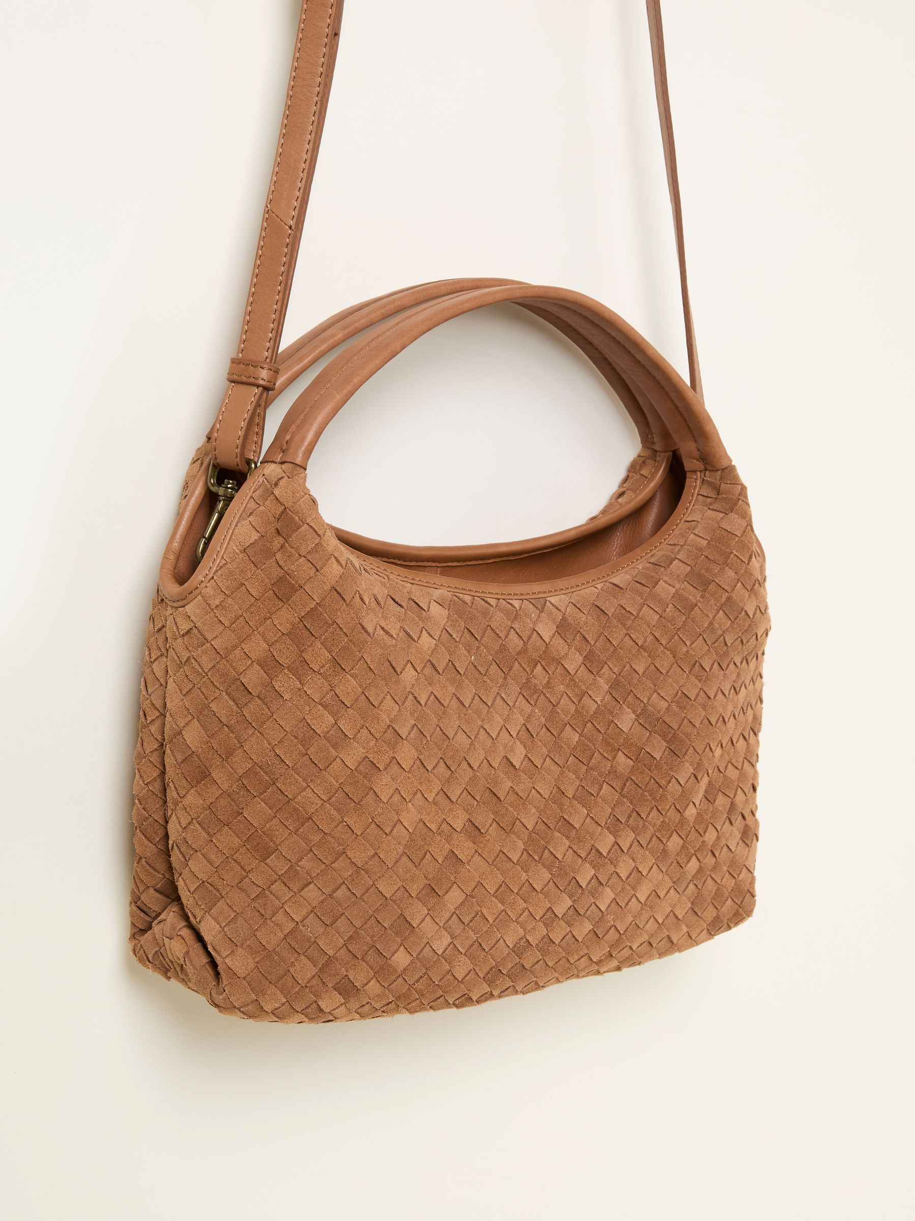 Esme Tan Brown Woven Handbag - Image 5 of 5