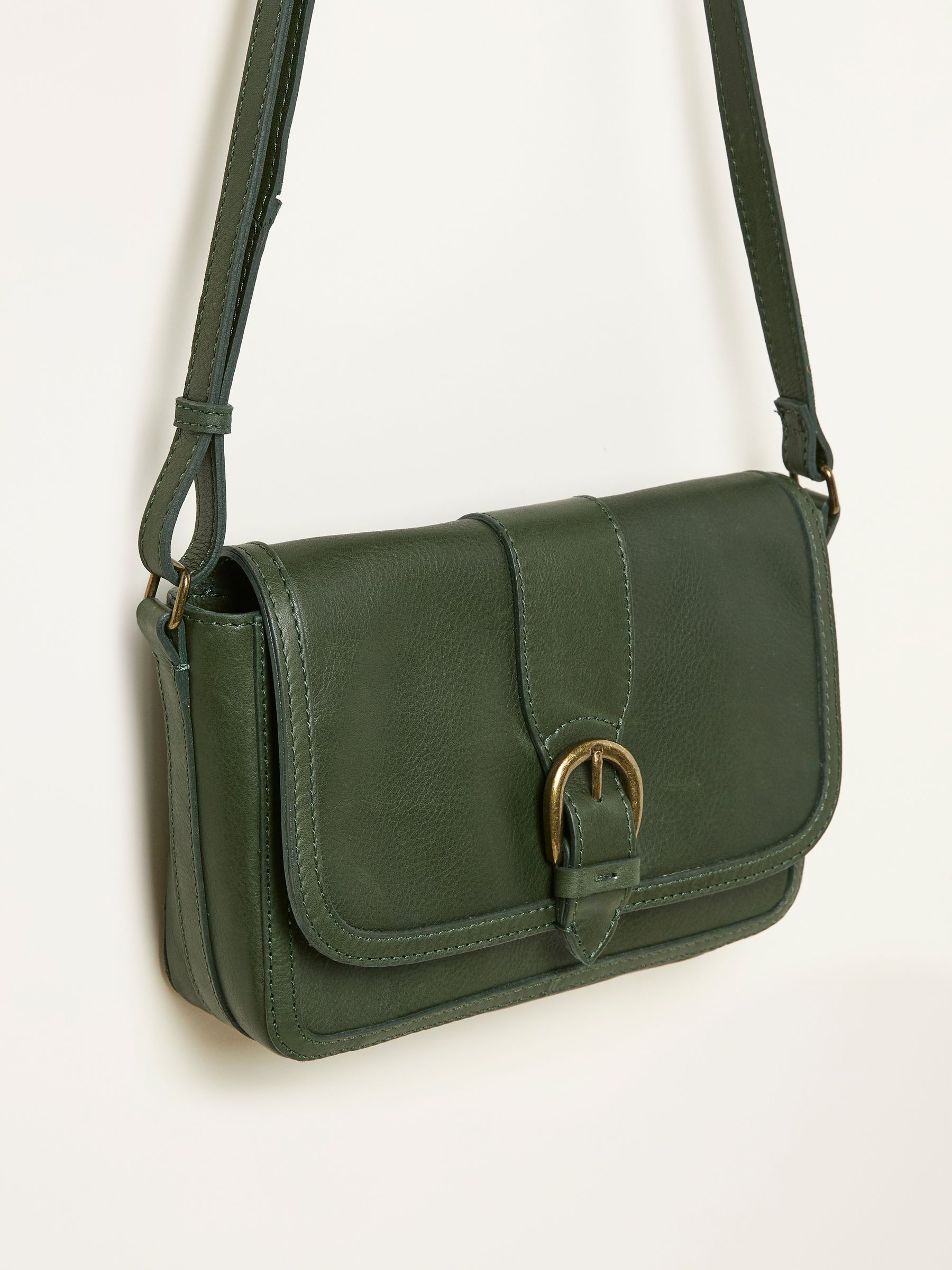 Mabel Green Buckle Crossbody Bag - Image 6 of 6