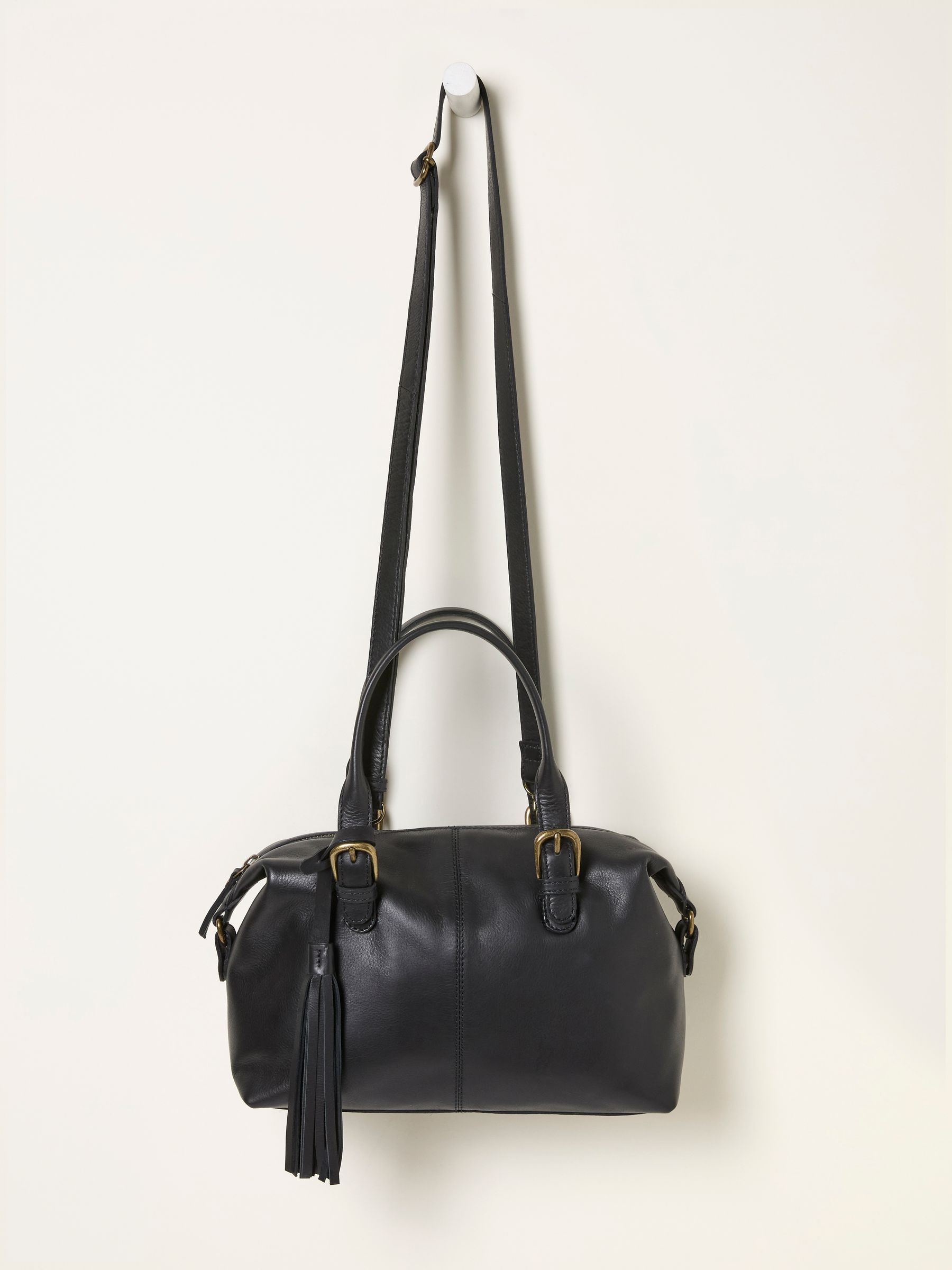 Black Leather Bowling Bag - Image 3 of 4