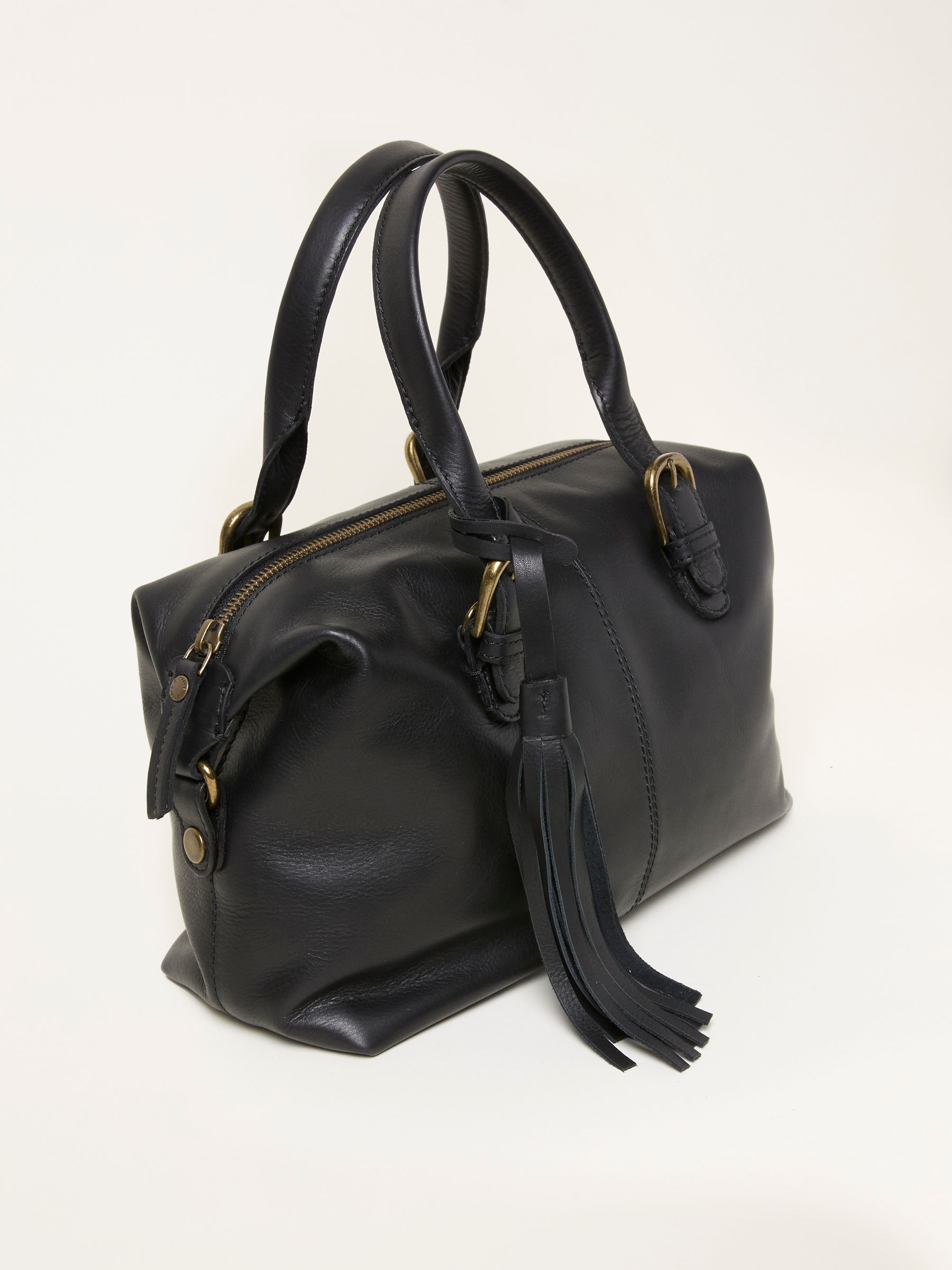 Black Leather Bowling Bag - Image 4 of 4