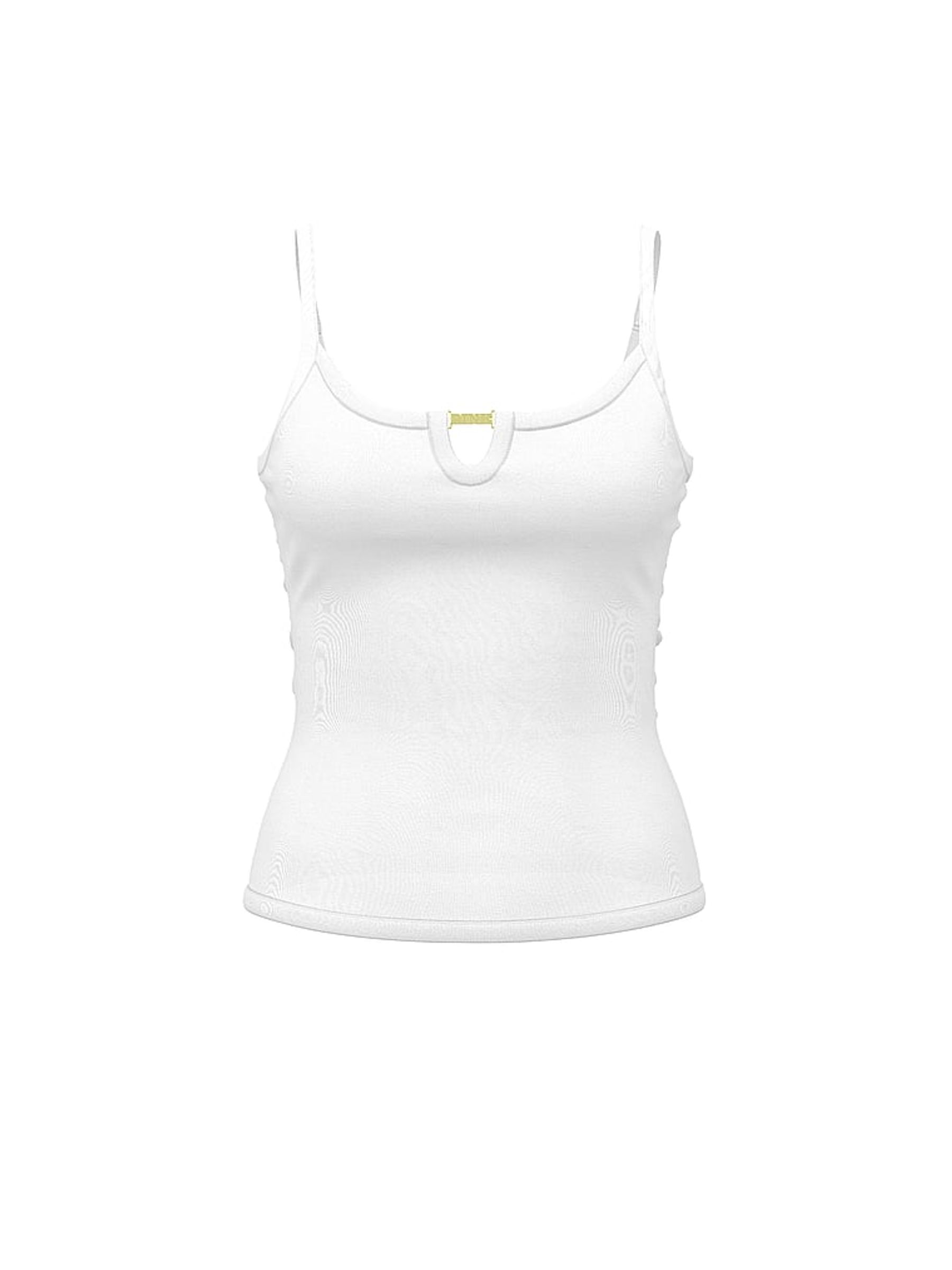 White Keyhole PJ Cami Top - Image 4 of 4