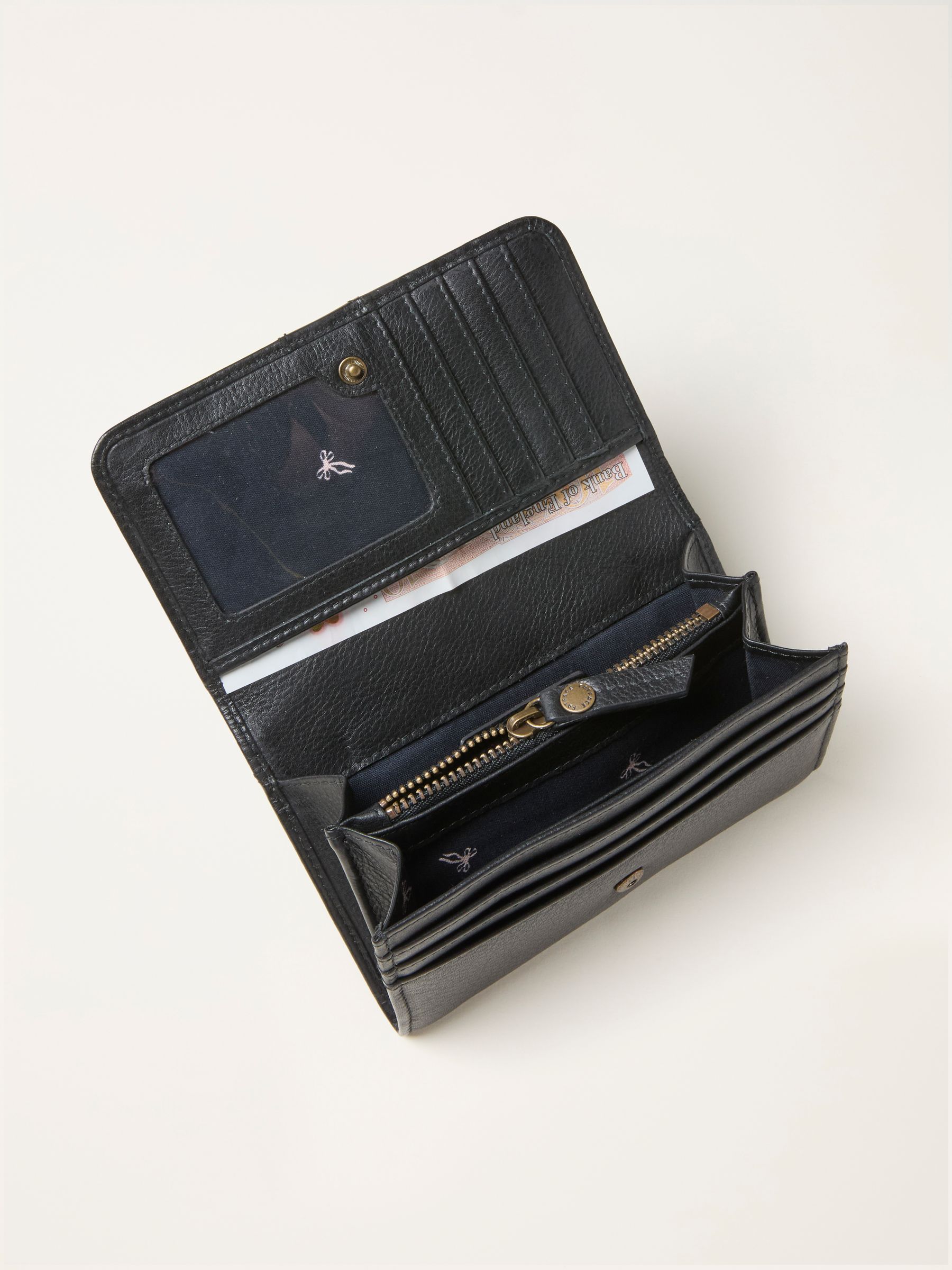 Black Bow Detail Leather Purse - Image 1 of 2