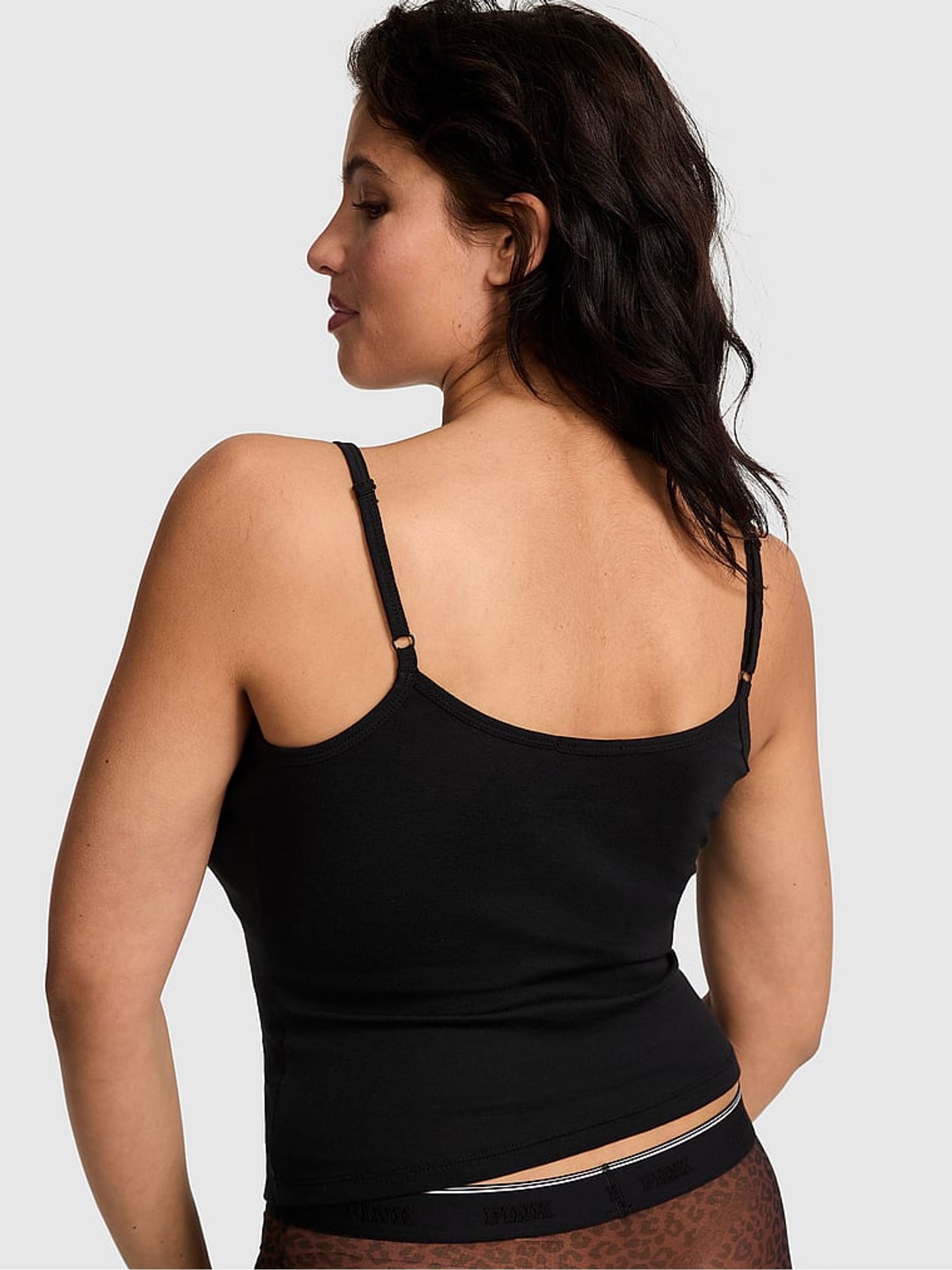 Black Keyhole PJ Cami Top - Image 2 of 4