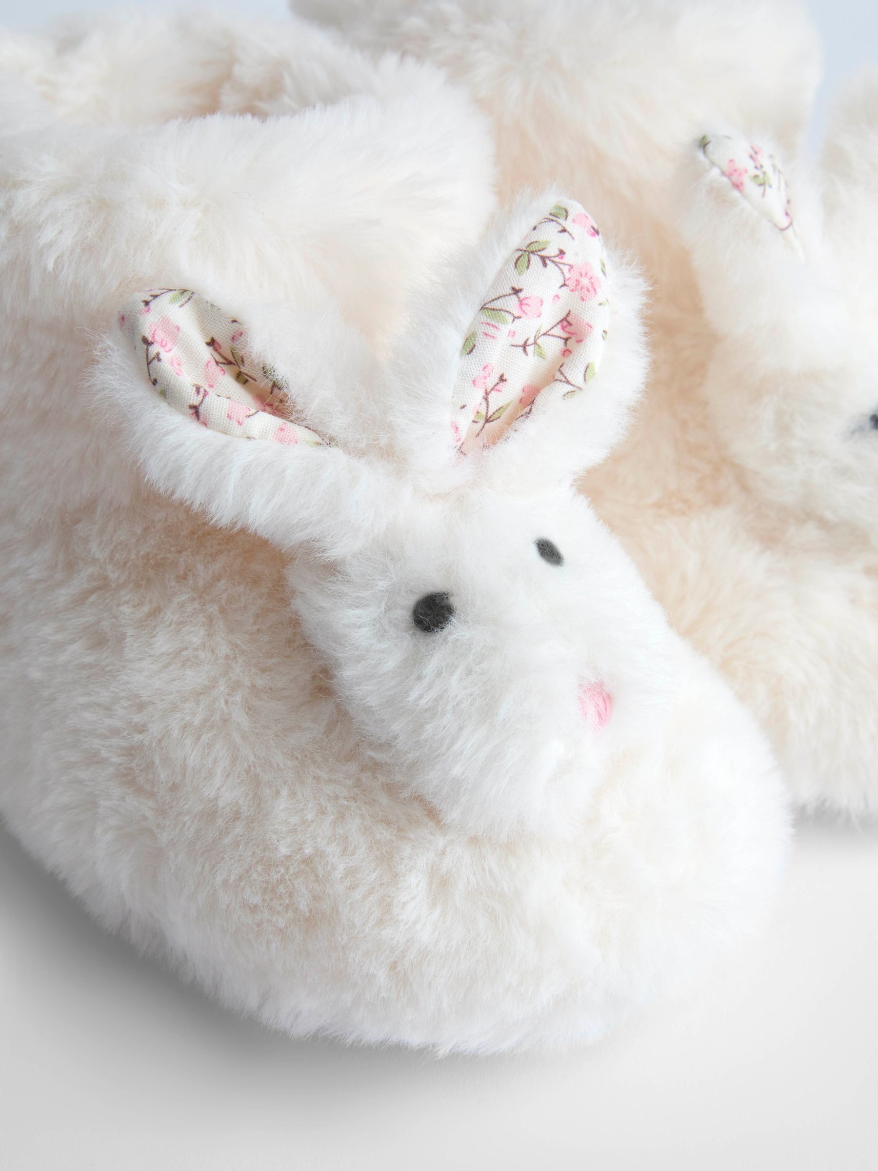 White Bunny Plush Slipper Boots - Image 2 of 5