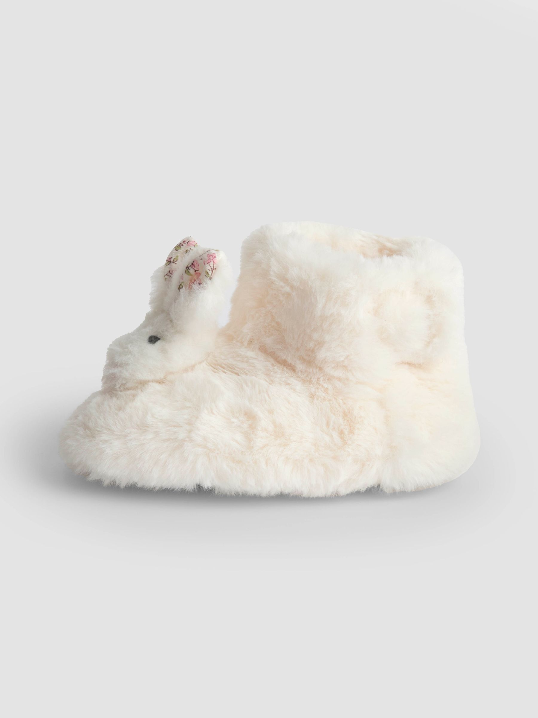 White Bunny Plush Slipper Boots - Image 4 of 5