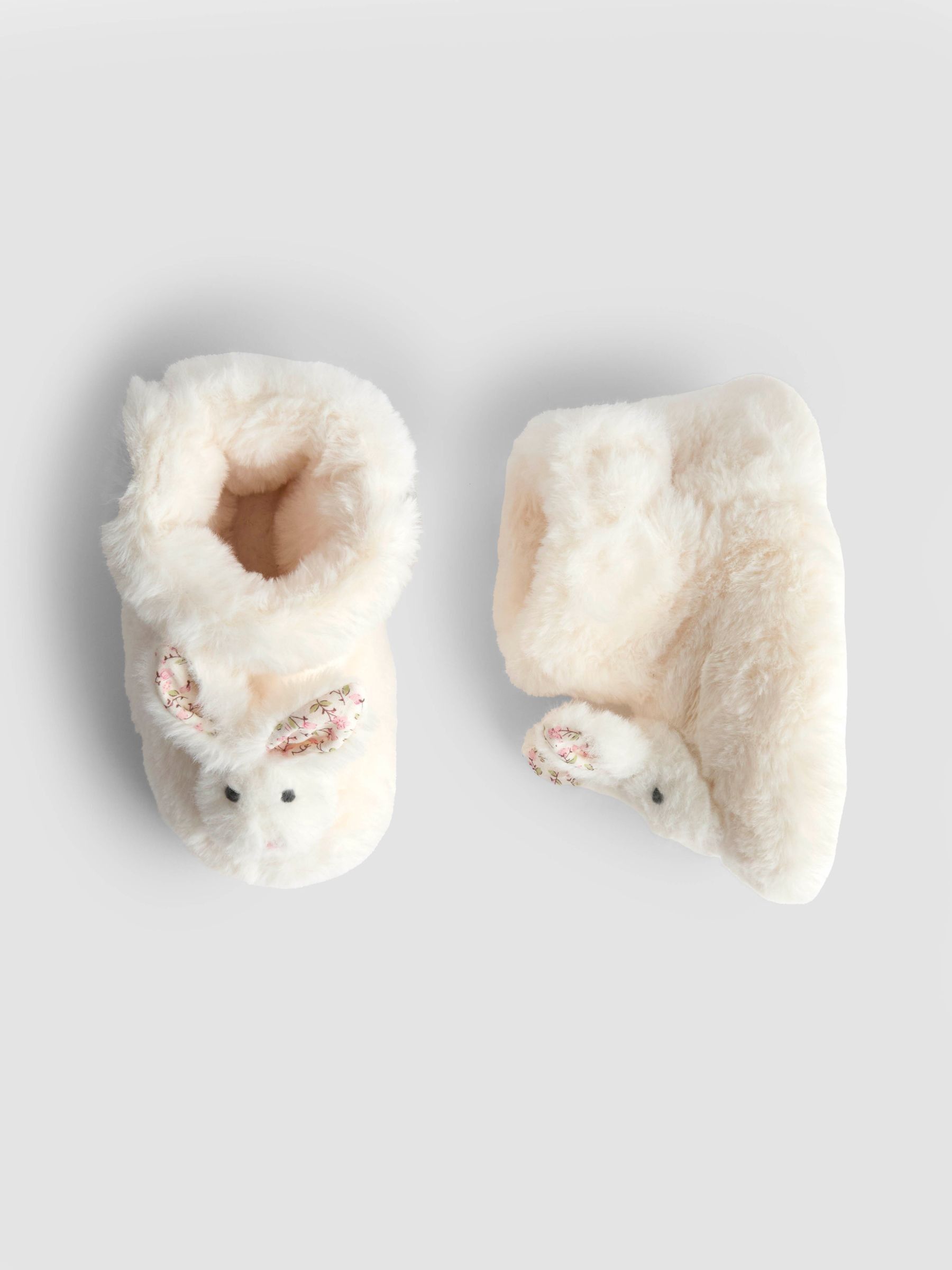 White Bunny Plush Slipper Boots - Image 5 of 5