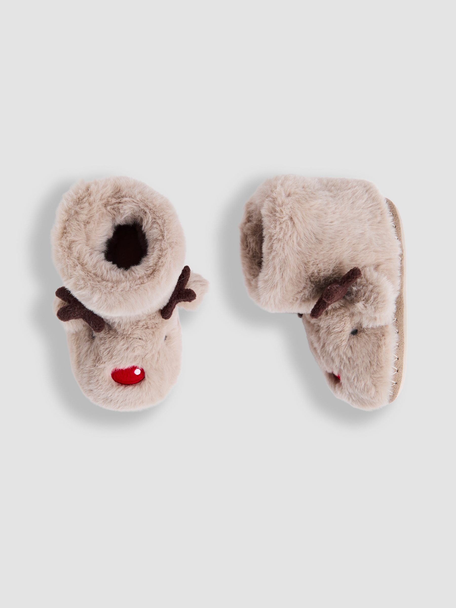 Brown Reindeer Reindeer Slipper Boots - Image 3 of 4