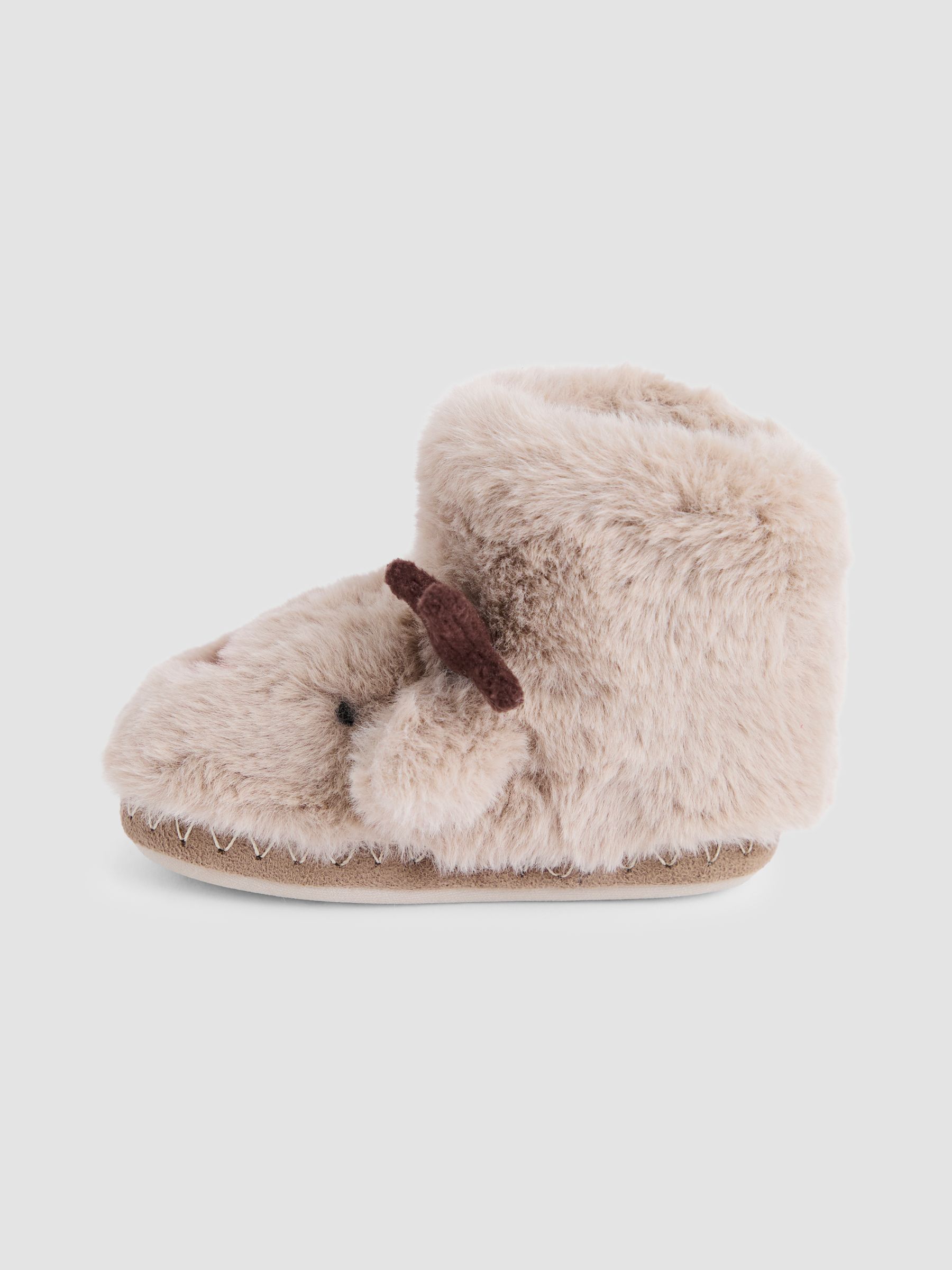 Brown Reindeer Reindeer Slipper Boots - Image 4 of 4