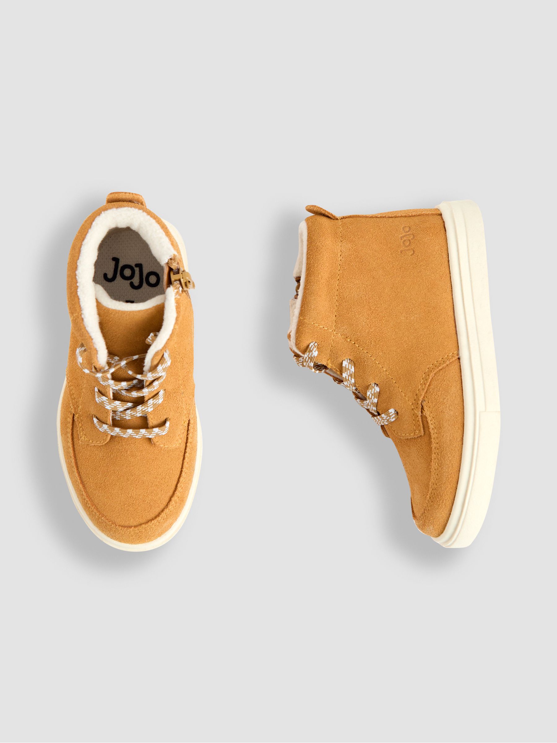Light Brown Leather Trainers - Image 3 of 4