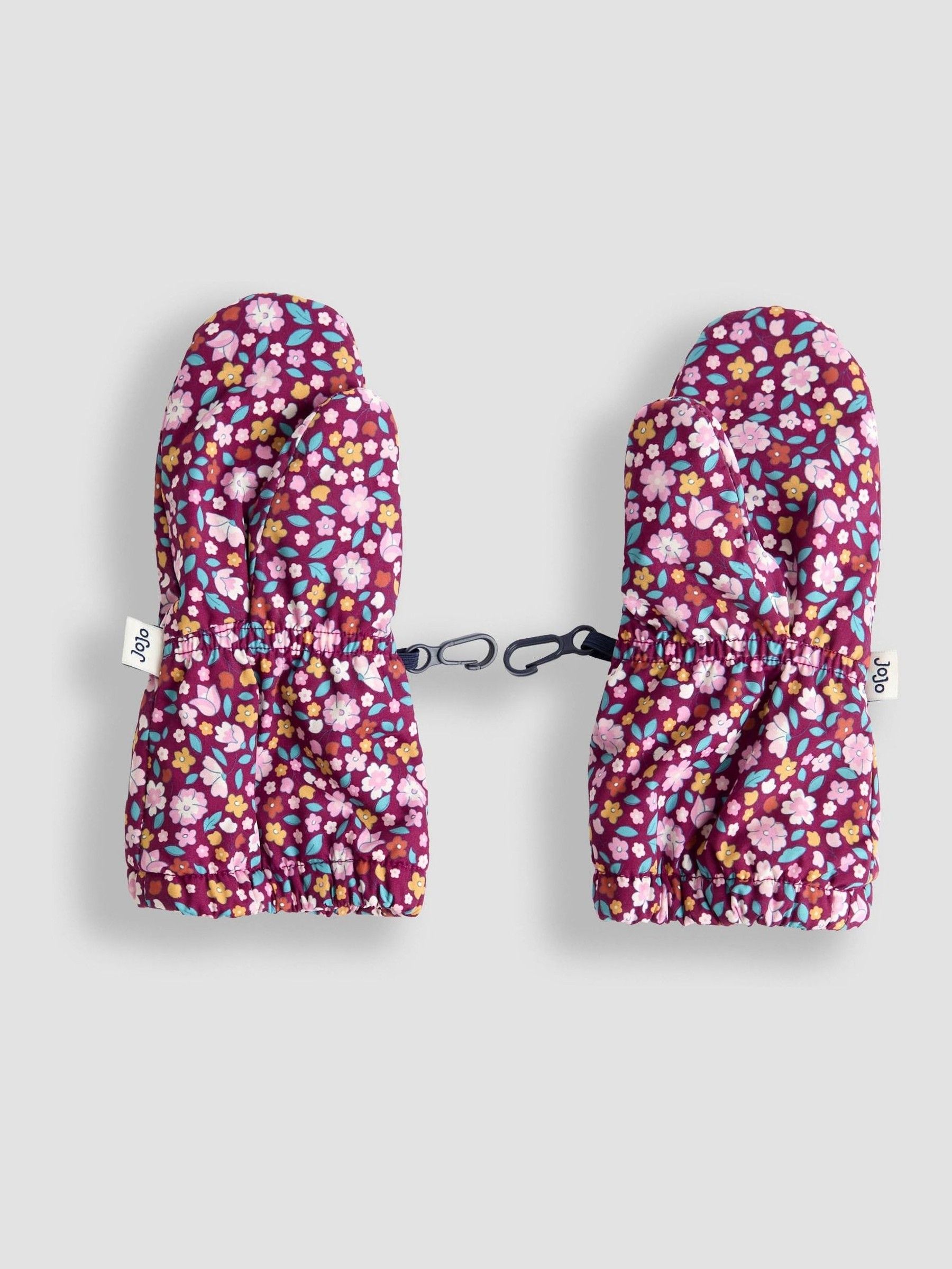 Dark Pink Waterproof Fleece Lined Mittens - Image 3 of 3