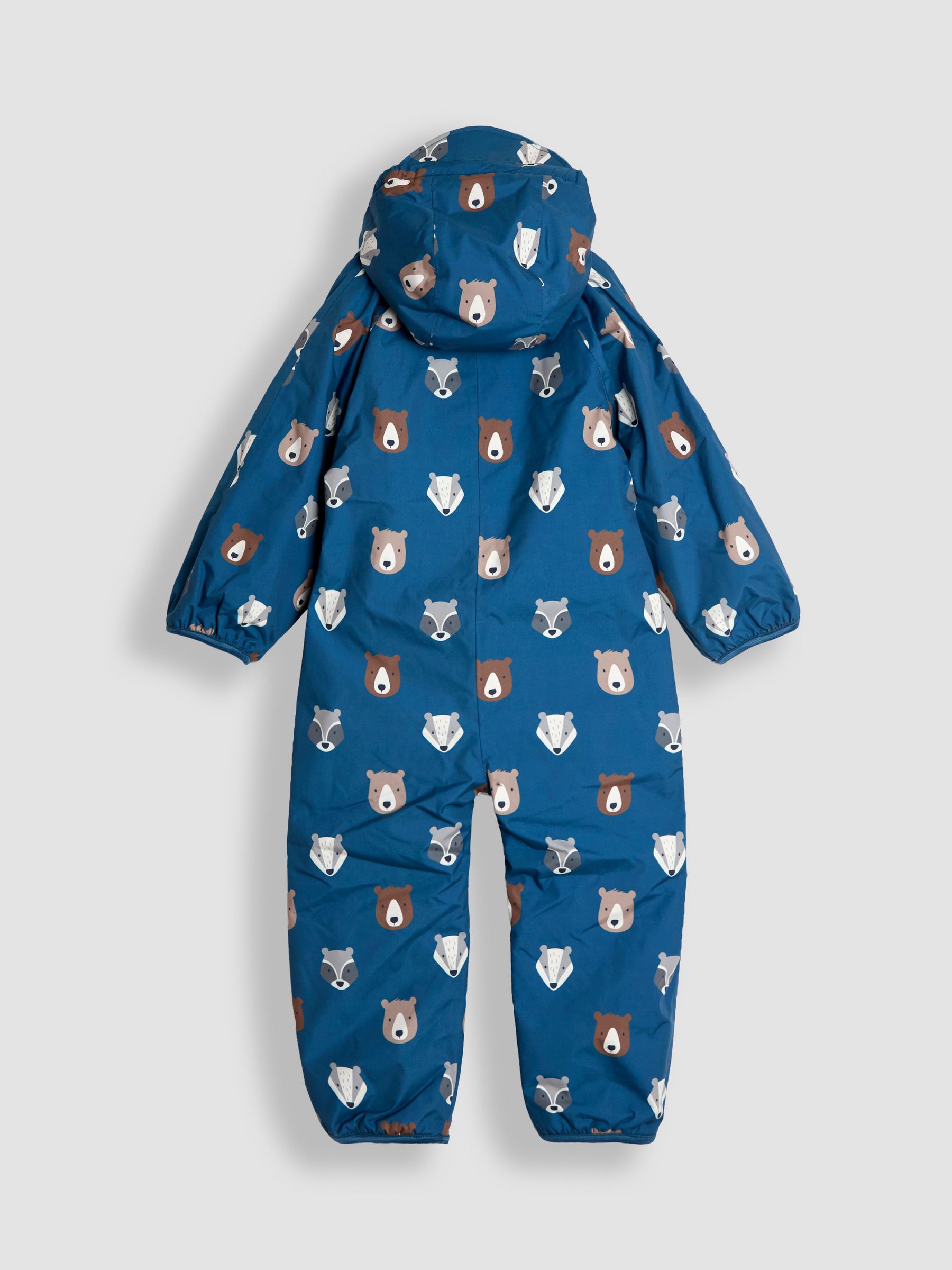Blue Woodland Fleece-lined Waterproof Puddle Suit - Image 2 of 4