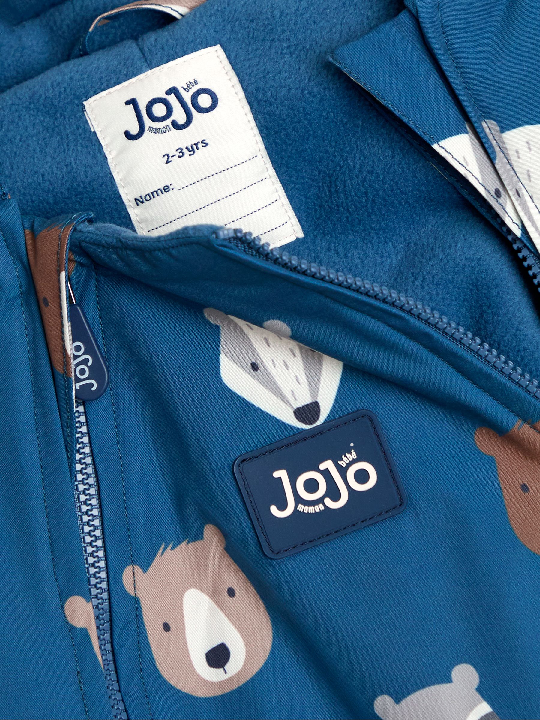 Blue Woodland Fleece-lined Waterproof Puddle Suit - Image 4 of 4