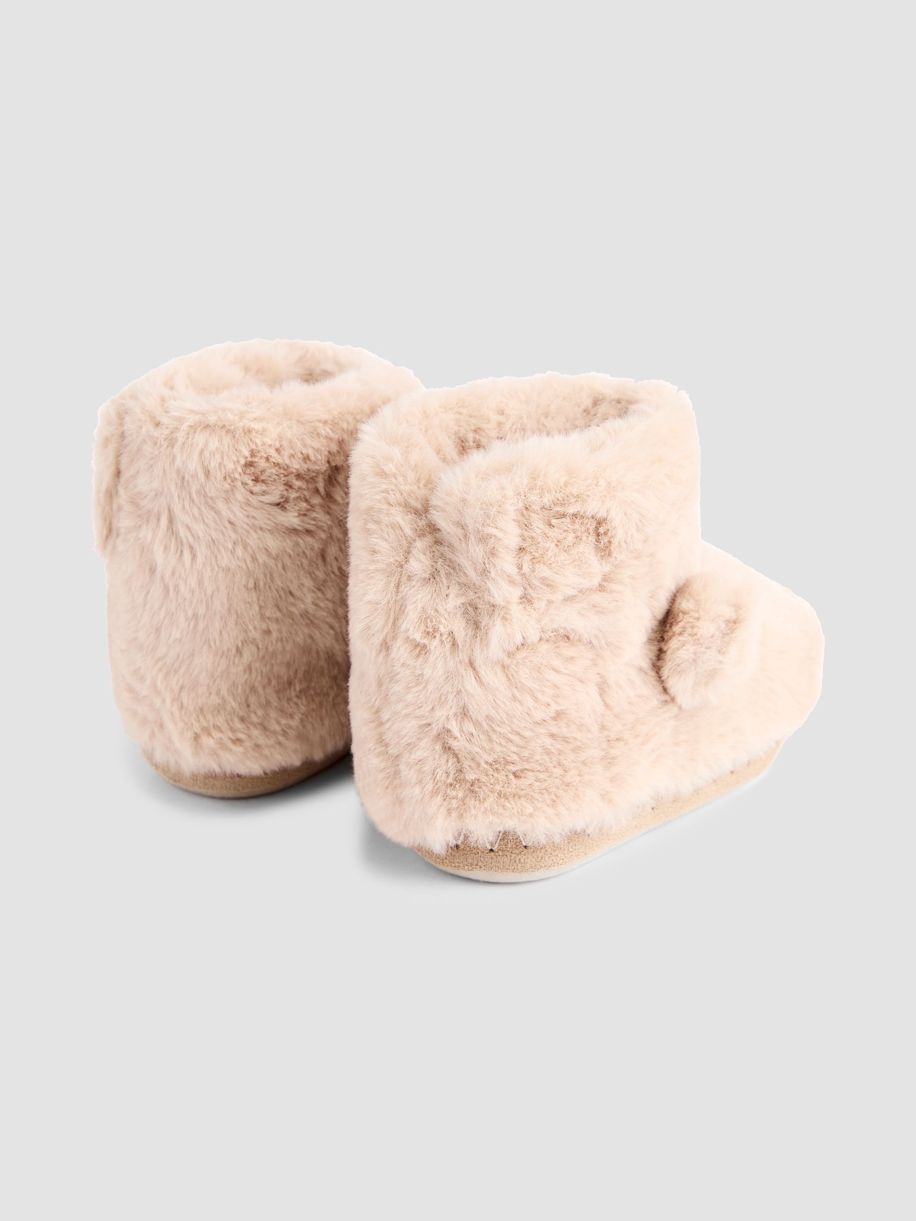 Brown Bear Plush Slipper Boots - Image 2 of 3