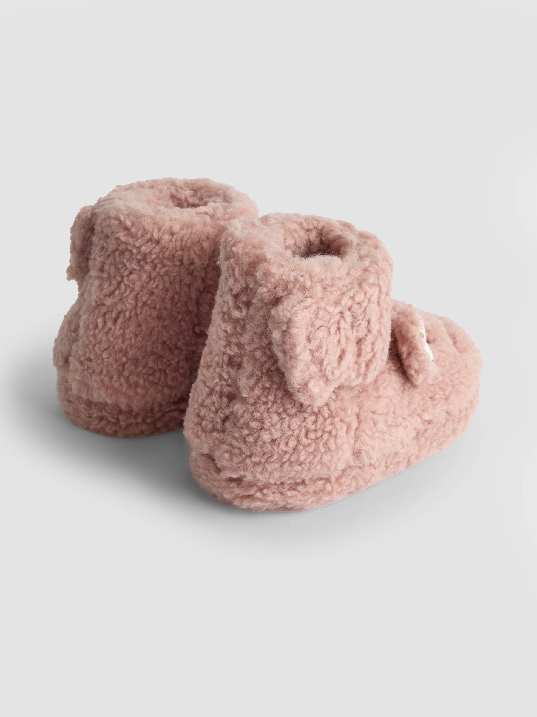 Pink Mouse Borg Slipper Boots - Image 2 of 4