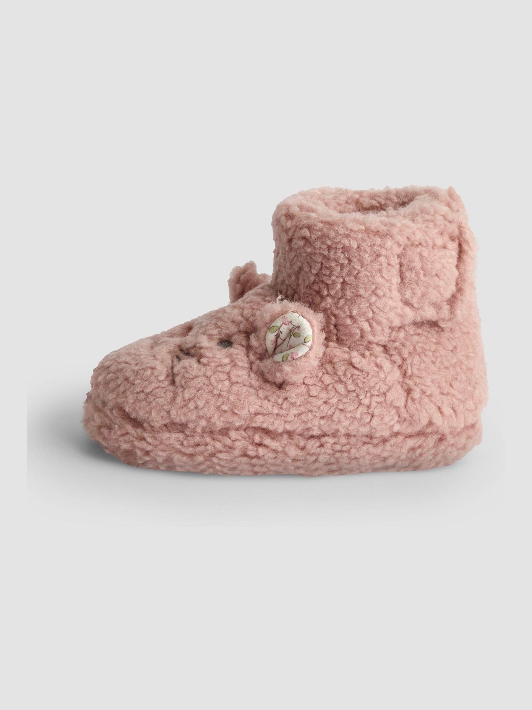 Pink Mouse Borg Slipper Boots - Image 3 of 4