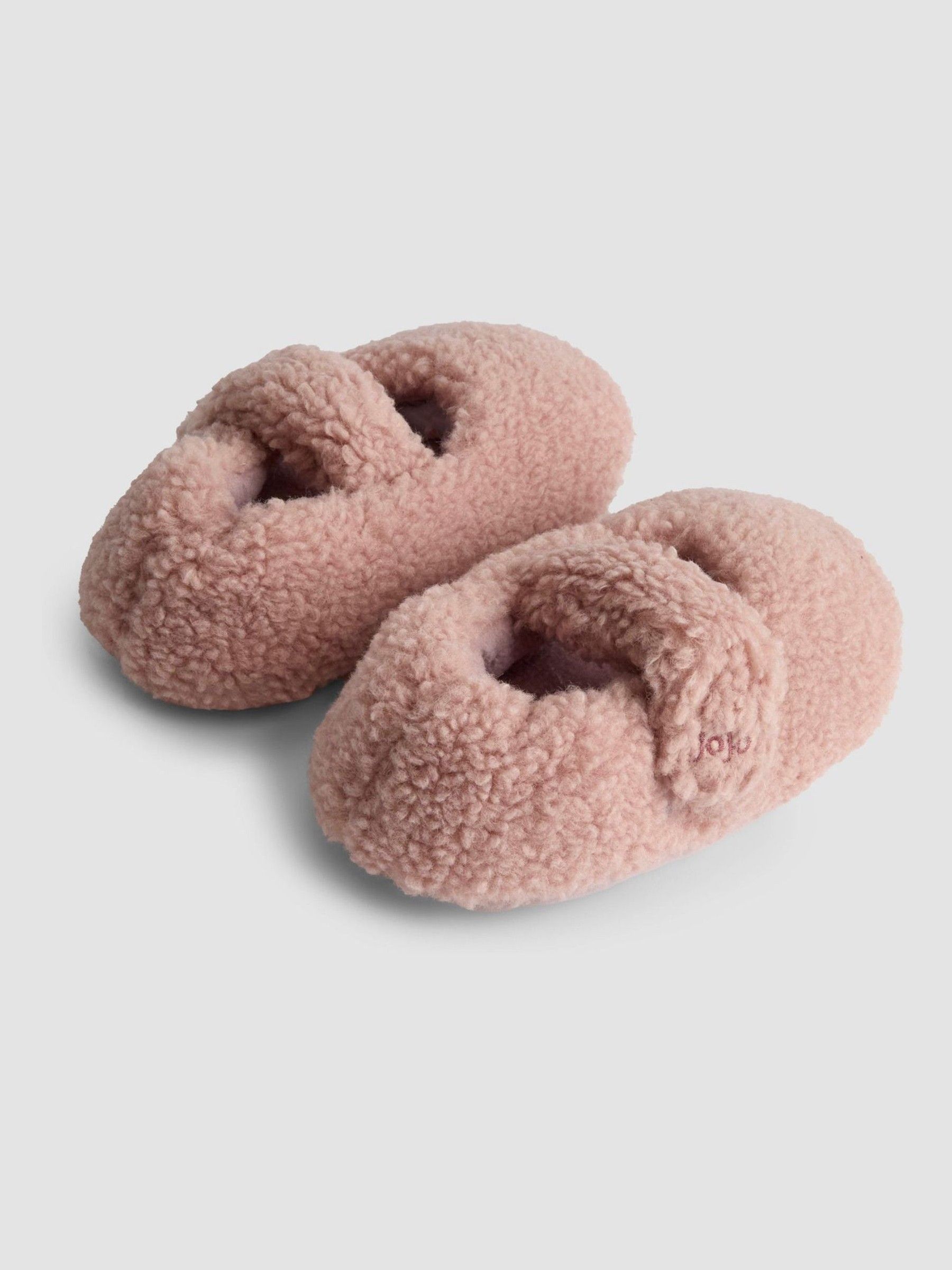 Pink Borg Ballet Pump Slippers - Image 2 of 5