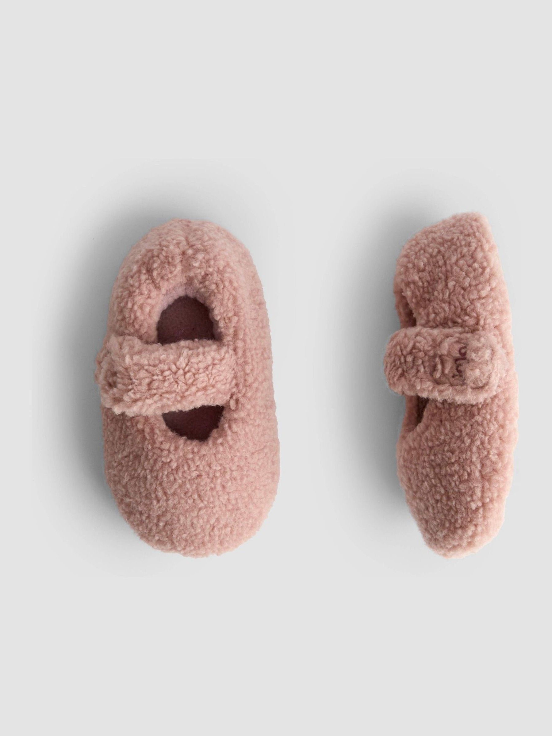 Pink Borg Ballet Pump Slippers - Image 4 of 5