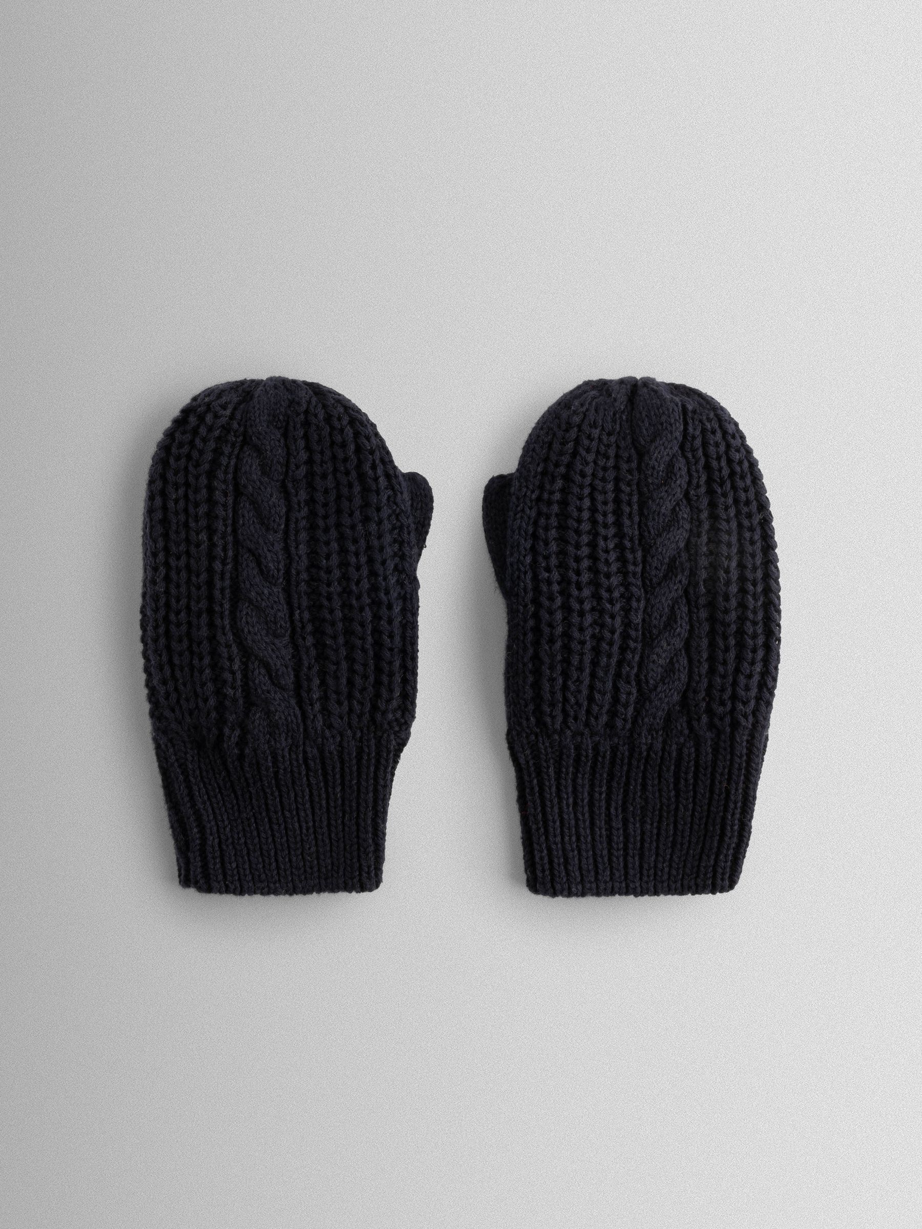 Navy Mittens - Image 1 of 4