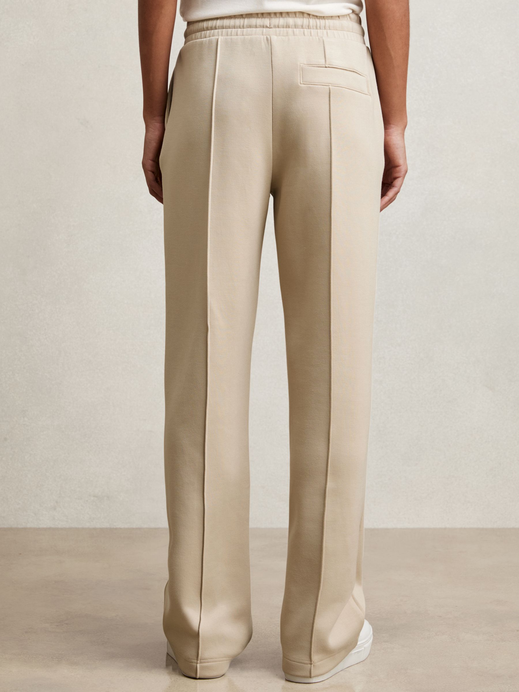 Interlock Pintuck Drawstring Joggers in Beige - image 5