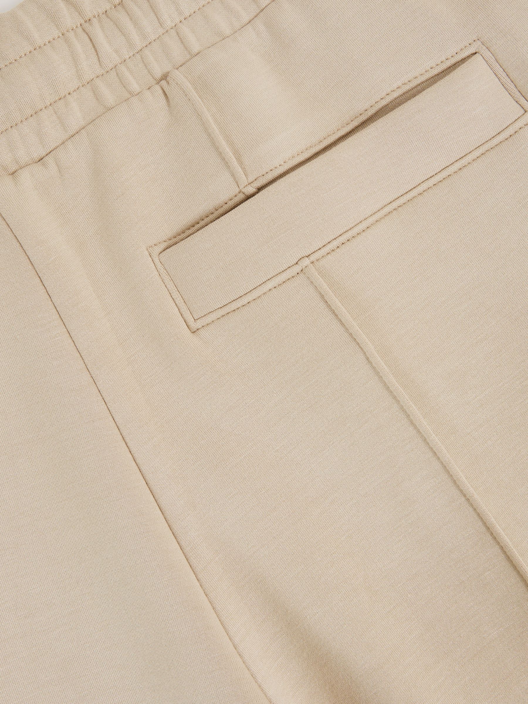Interlock Pintuck Drawstring Joggers in Beige - image 4