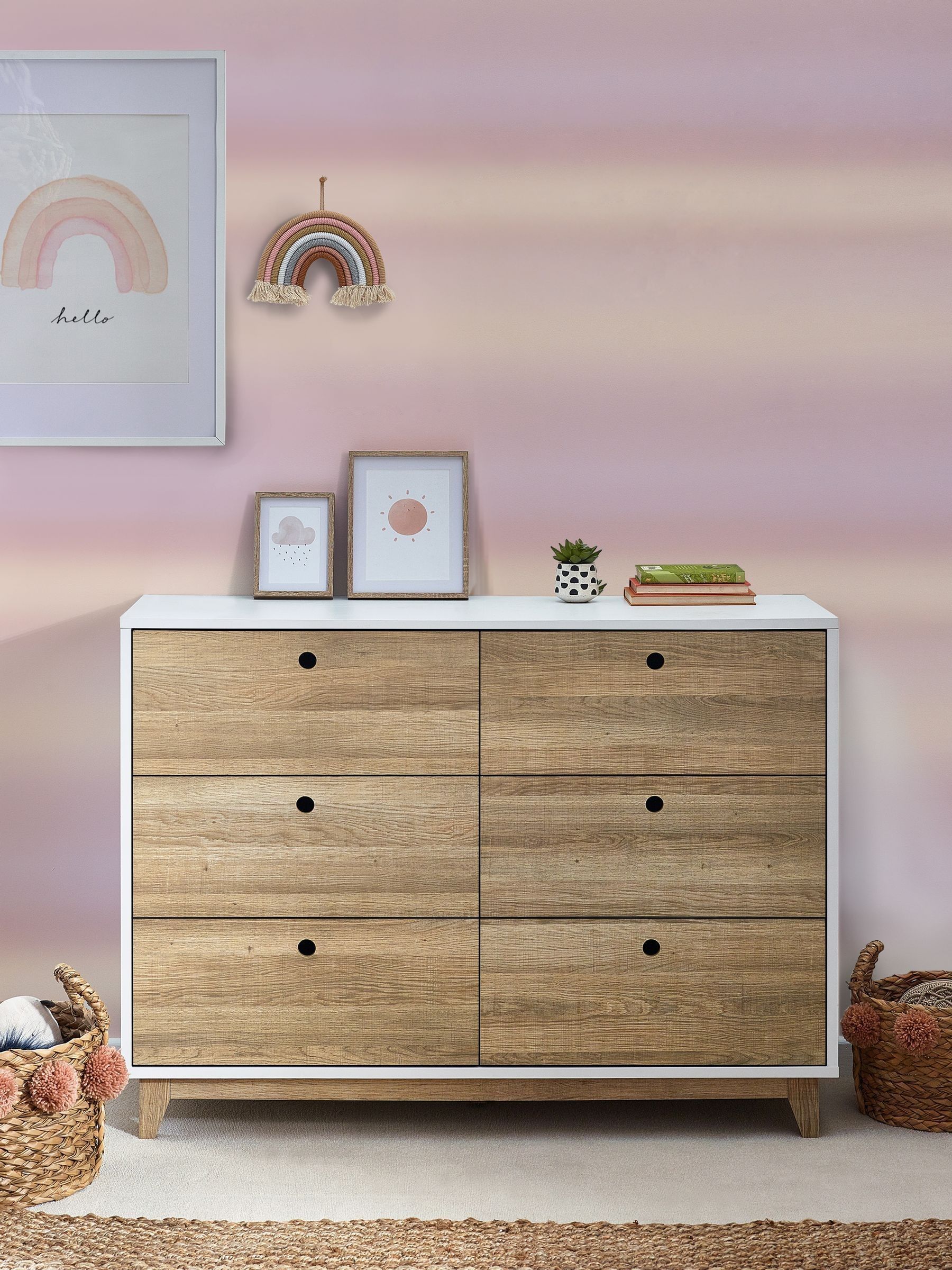 Next Pink Mermaid Ombre A4 Wallpaper Sample - Image 1 of 4