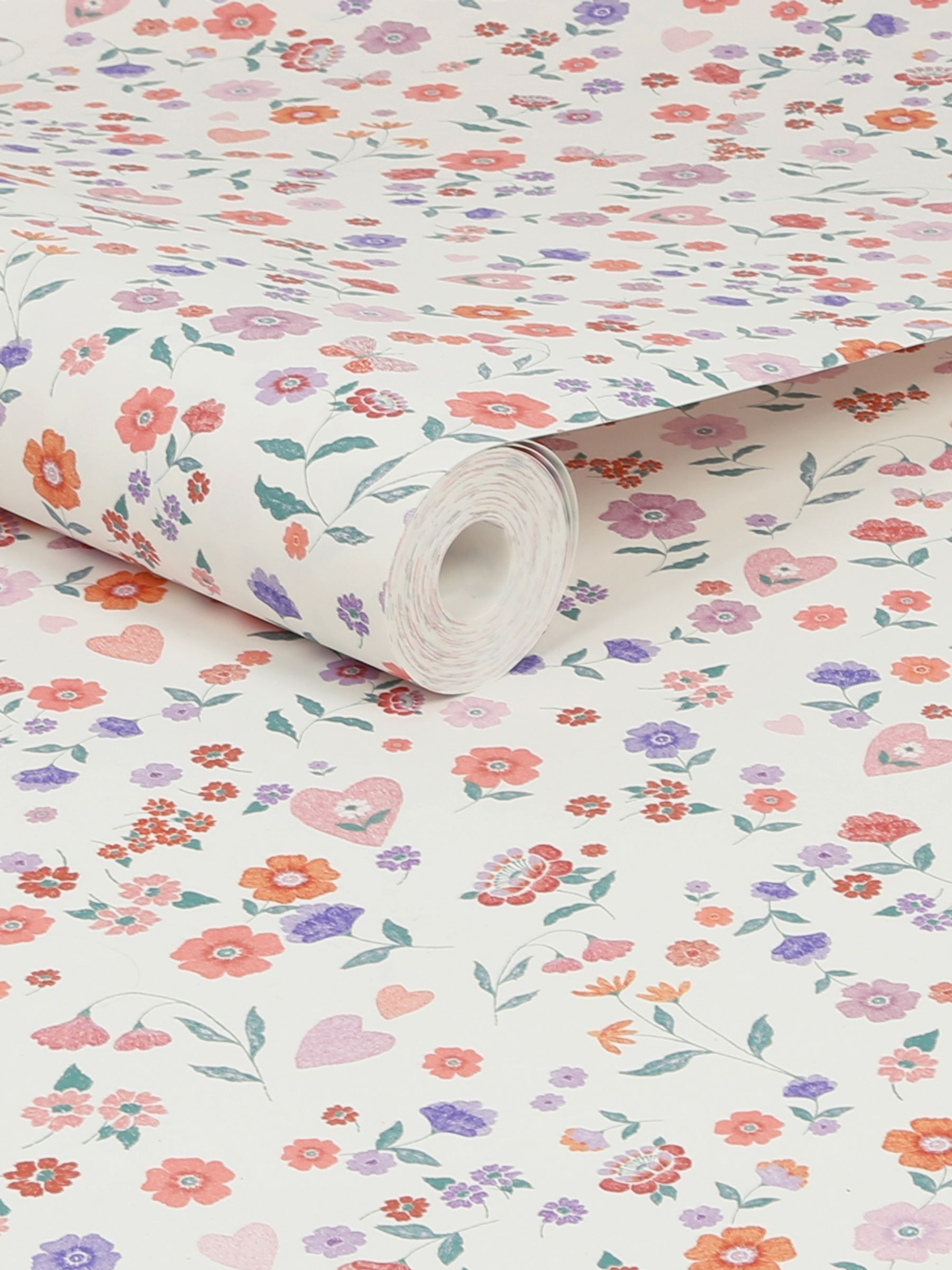 Next LavenderPeach Woodland Ditsy Lavender/Peach A4 Wallpaper Sample - Image 3 of 4