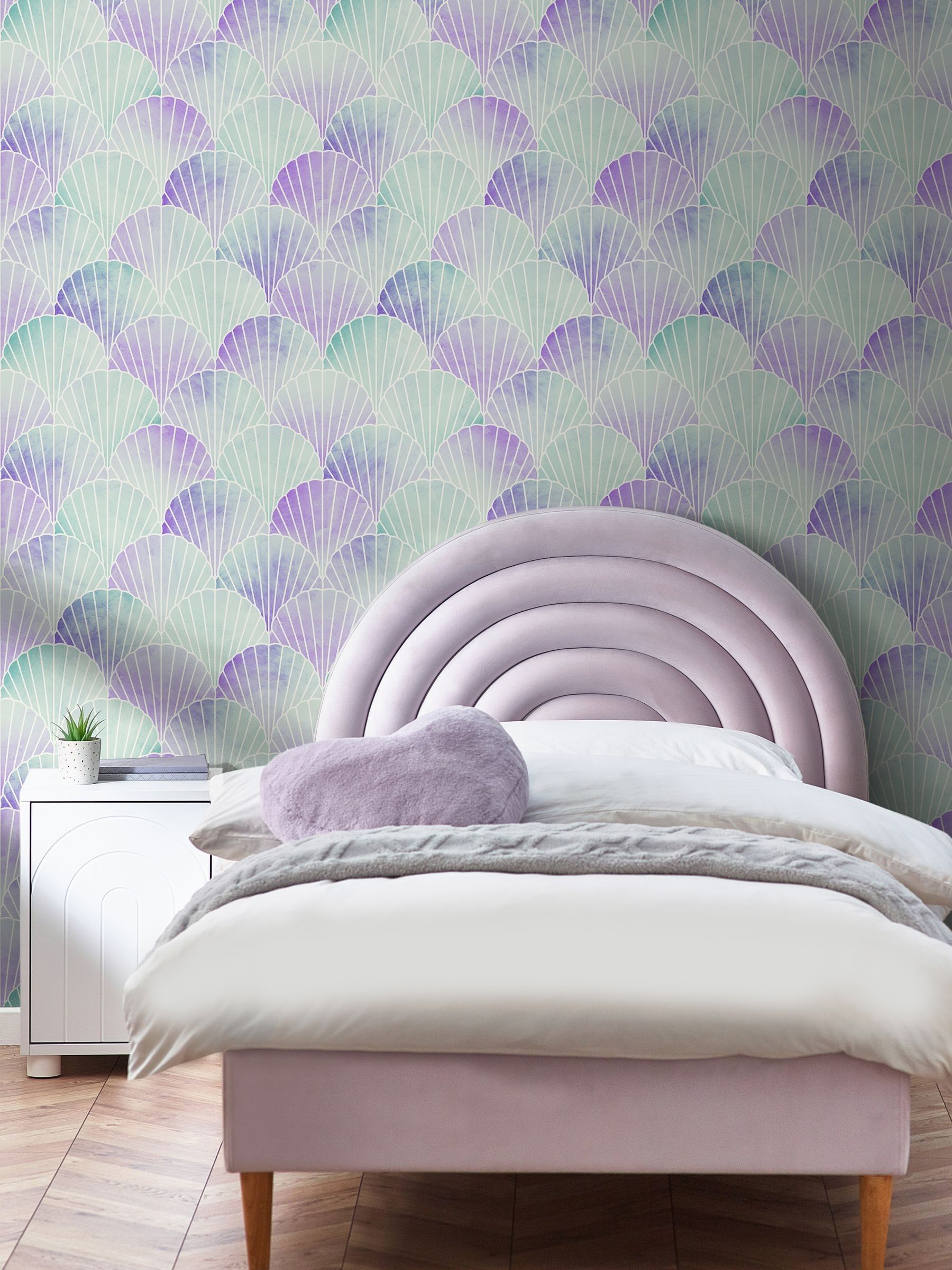 Next Mystic Purple Mermaid Seashell A4 Wallpaper Sample - Image 1 of 4