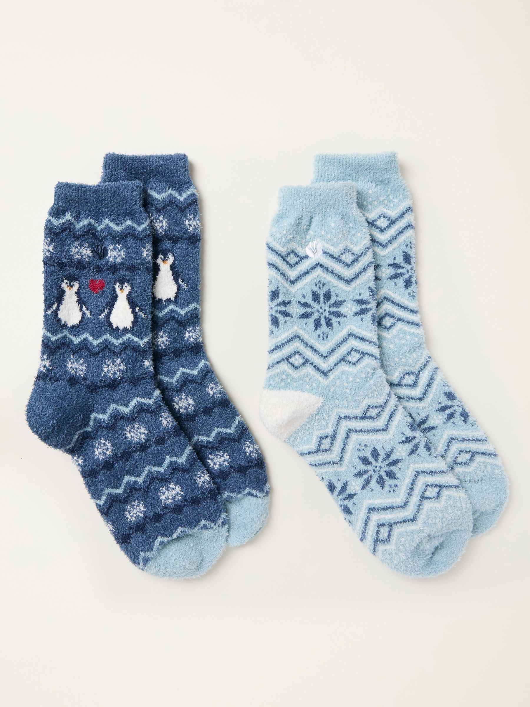 Blue Penguin 2 Pairs of Polar Socks - Image 2 of 2 Blue Penguin 2 Pairs of Polar Socks - Image 2 of 2