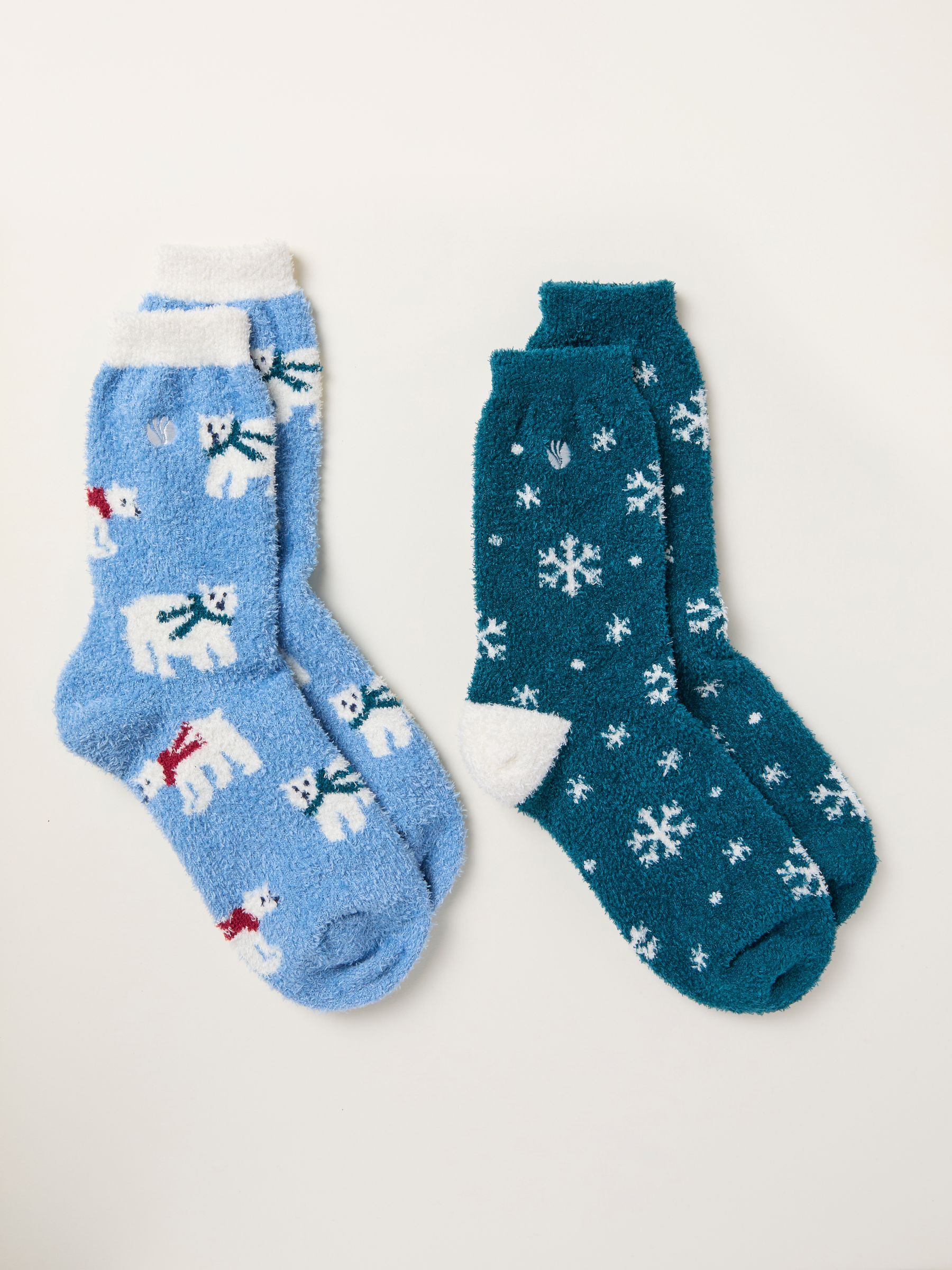 Blue Polar Bear 2 Pairs of Polar Socks - Image 2 of 2 Blue Polar Bear 2 Pairs of Polar Socks - Image 2 of 2