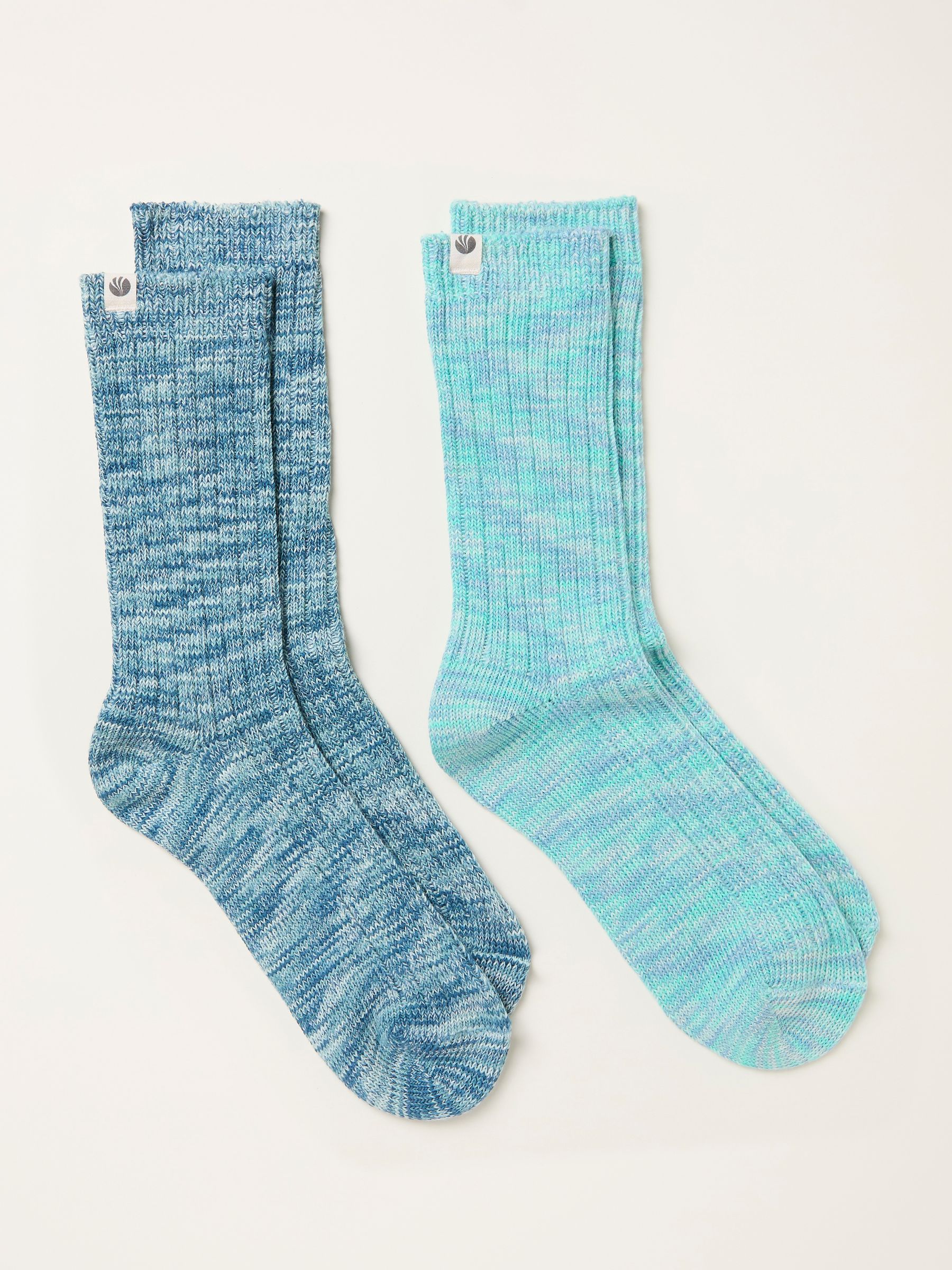 Blue 2 Pairs of Boot Socks - Image 2 of 2