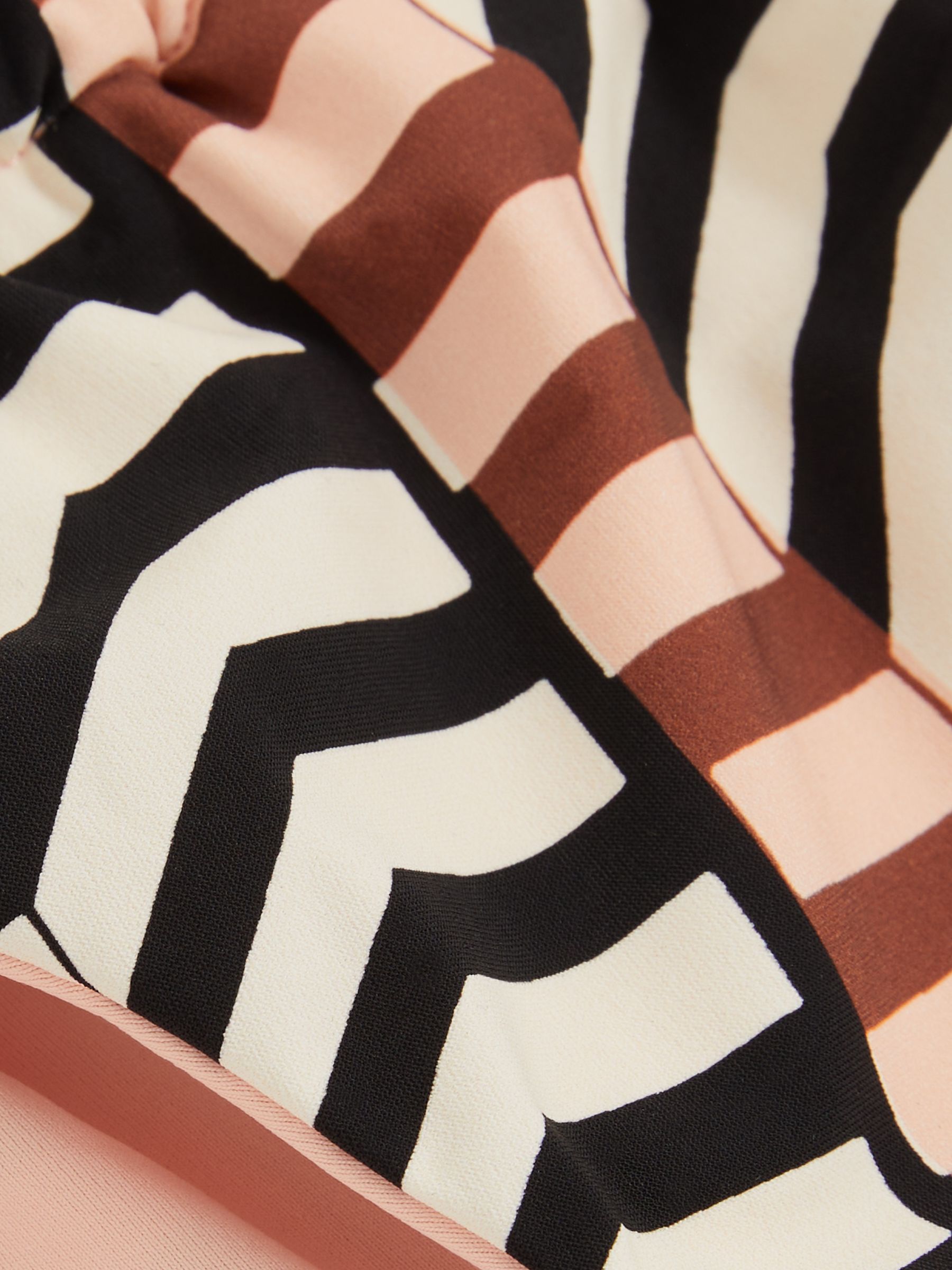 Chevron Stripe Bikini Bottoms in Black/Brown - Image 6 of 6