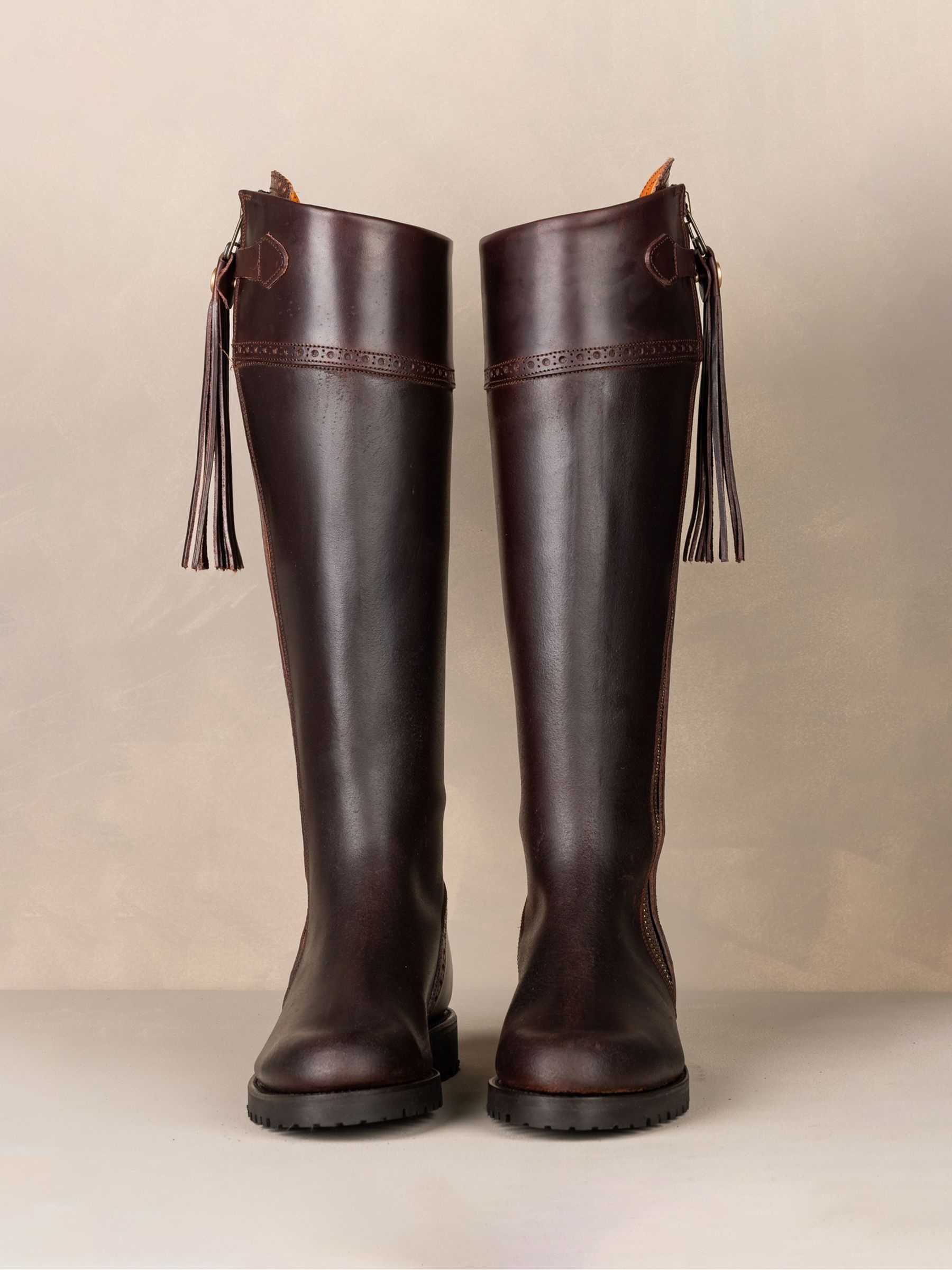 The Spanish Boot Company Brown Tall Tread Sole Spanish Riding Boots - Image 2 of 7