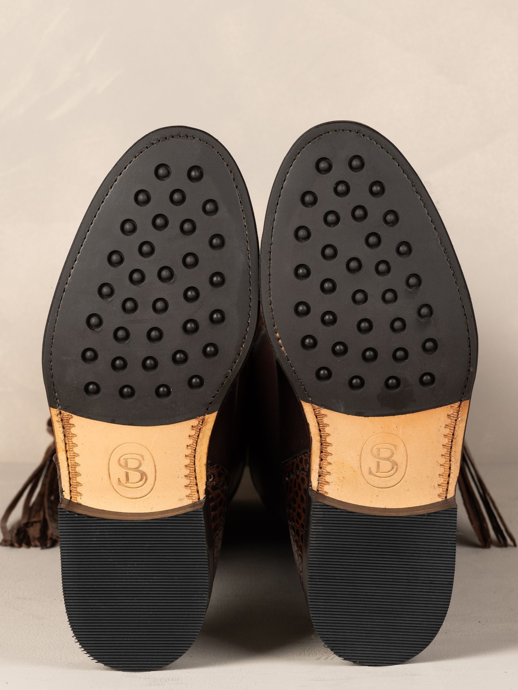 The Spanish Boot Company Brown Tall Spanish Riding Boots Mock Croc - Image 4 of 7
