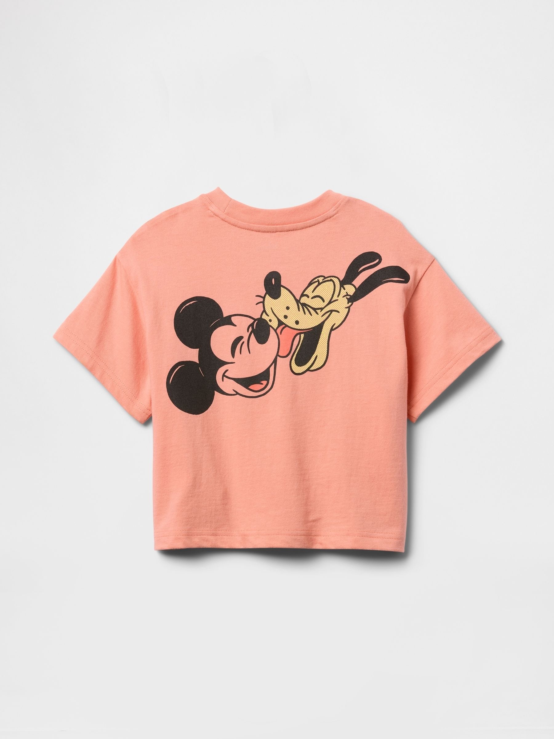 Orange Mickey Mouse & Pluto Disney Short Sleeve Graphic T-Shirt (6mths-5yrs) - Image 2 of 2