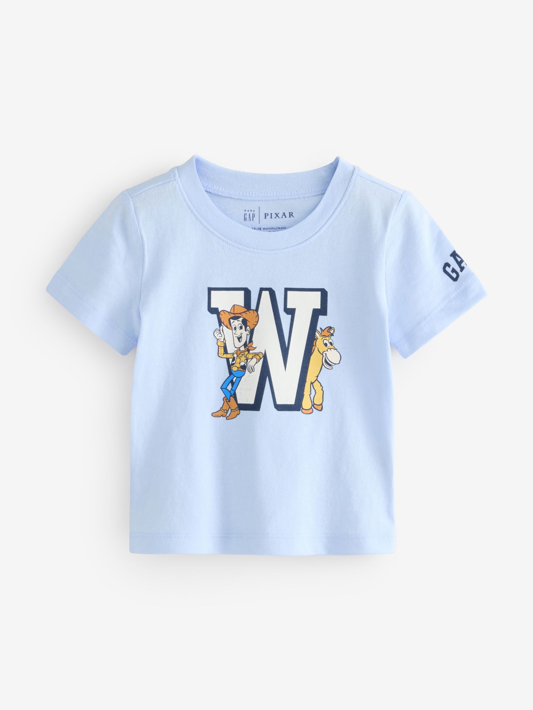Blue Woody & Bullseye Disney Toy Story Short Sleeve Logo T-Shirt (6mths-5yrs) - Image 1 of 4