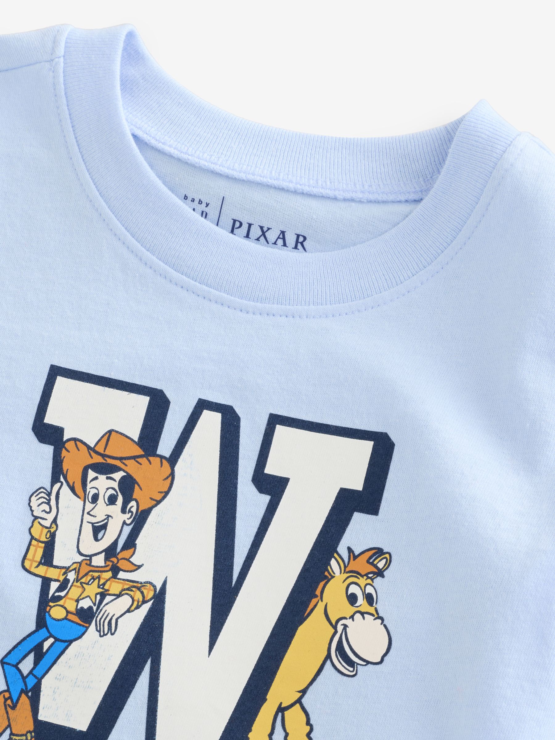 Blue Woody & Bullseye Disney Toy Story Short Sleeve Logo T-Shirt (6mths-5yrs) - Image 3 of 4