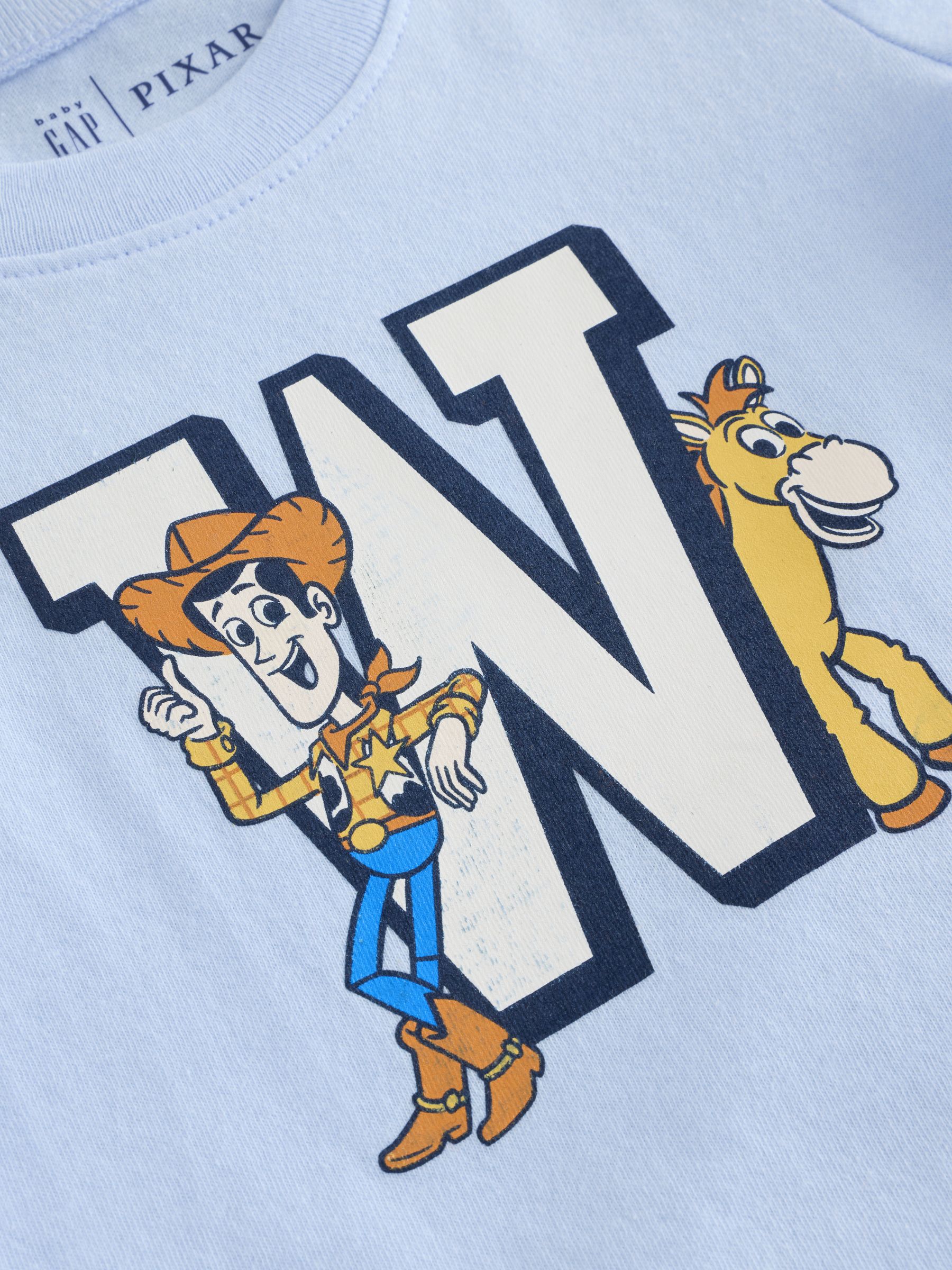 Blue Woody & Bullseye Disney Toy Story Short Sleeve Logo T-Shirt (6mths-5yrs) - Image 4 of 4