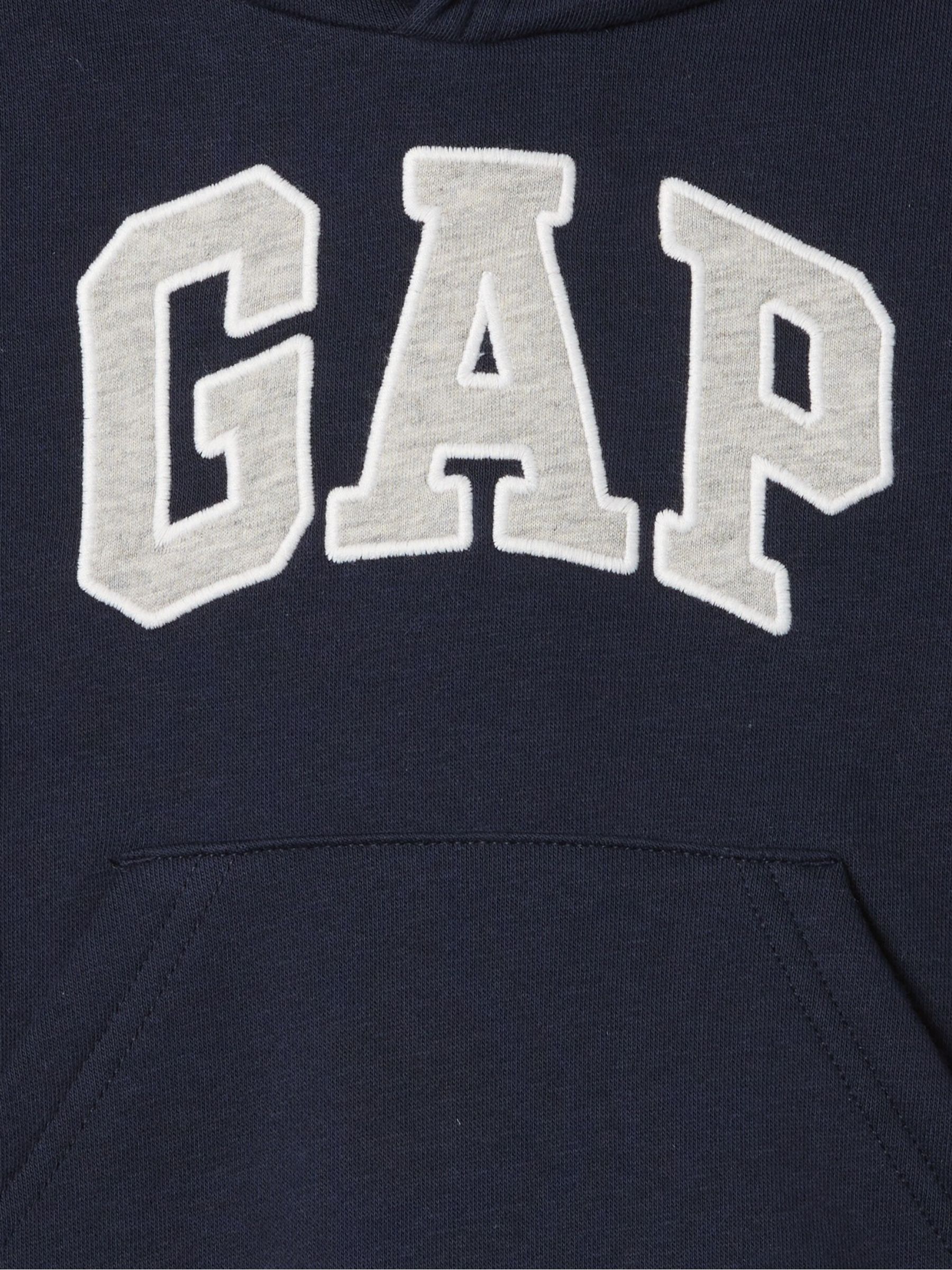 Navy Blue Pullover Logo Fleece-Lined Hoodie (6mths-5yrs) - Image 3 of 3