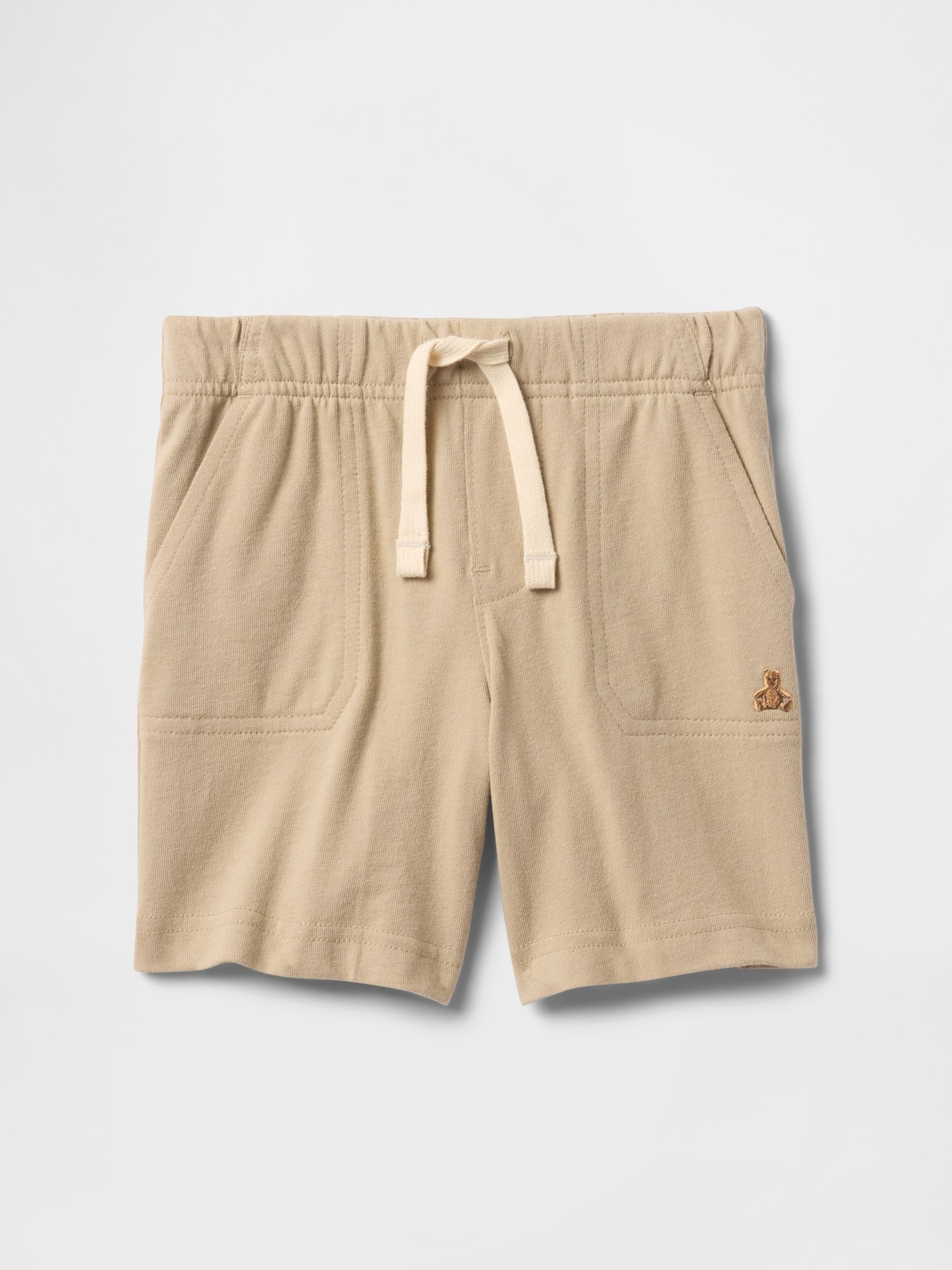 Beige Cotton Pull On Shorts (6mths-5yrs) - Image 1 of 2