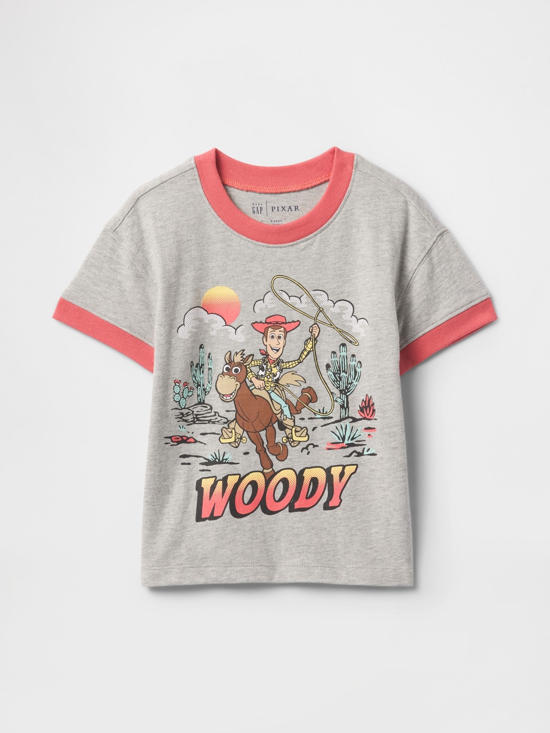 Grey Woody Disney Toy Story Short Sleeve Logo T-Shirt (6mths-5yrs) - Image 1 of 2