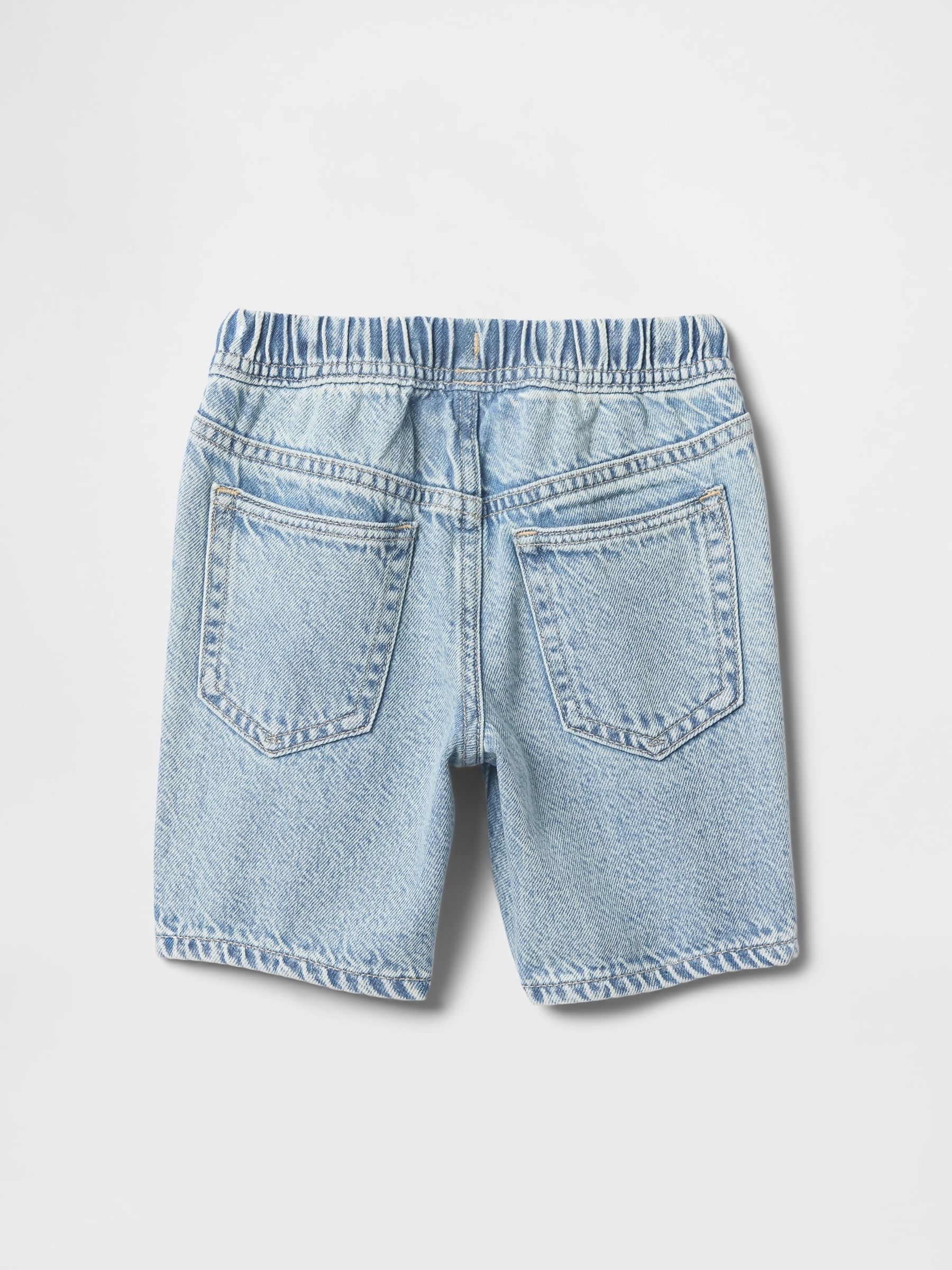 Blue UltraSoft Denim Pull On Shorts (6mths-5yrs) - Image 2 of 2