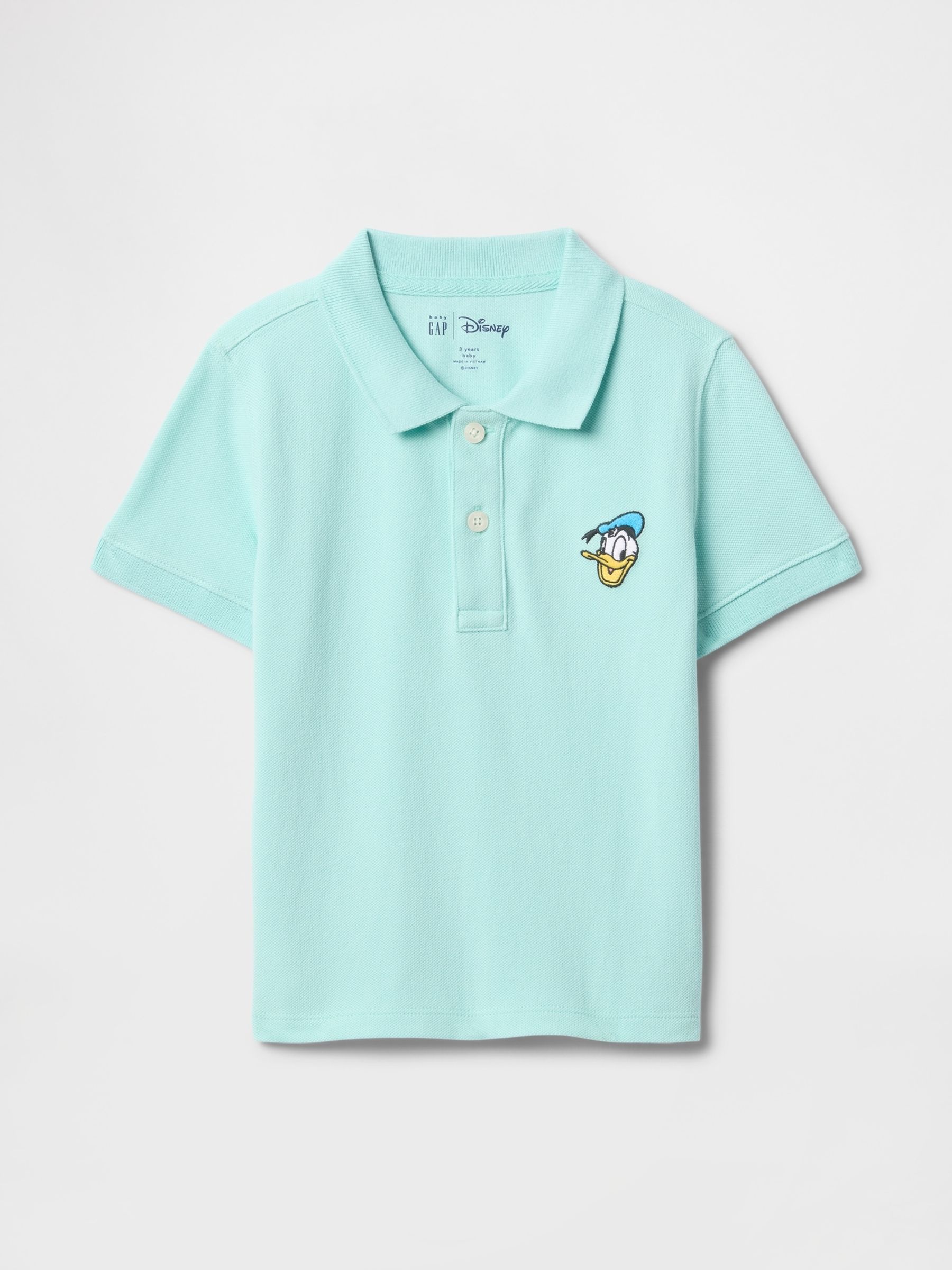 Blue Donald Duck Disney Pique Polo T-Shirt (6mths-5yrs) - Image 1 of 3