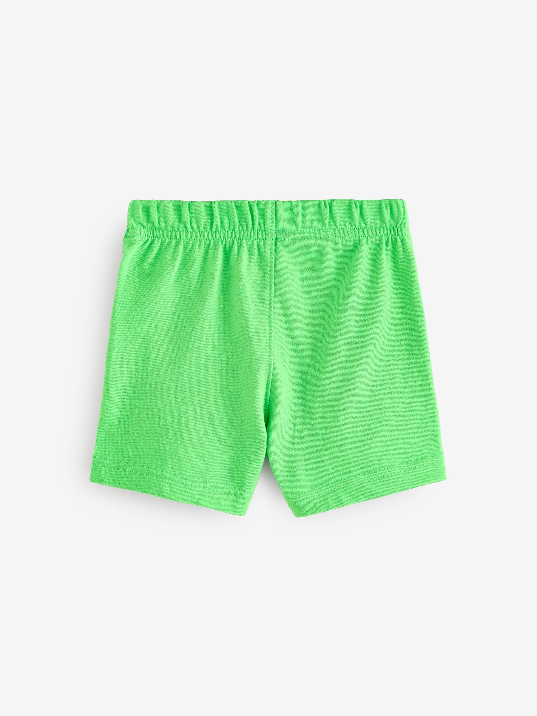 Lime Green Cotton Pull On Shorts (6mths-5yrs) - Image 2 of 4